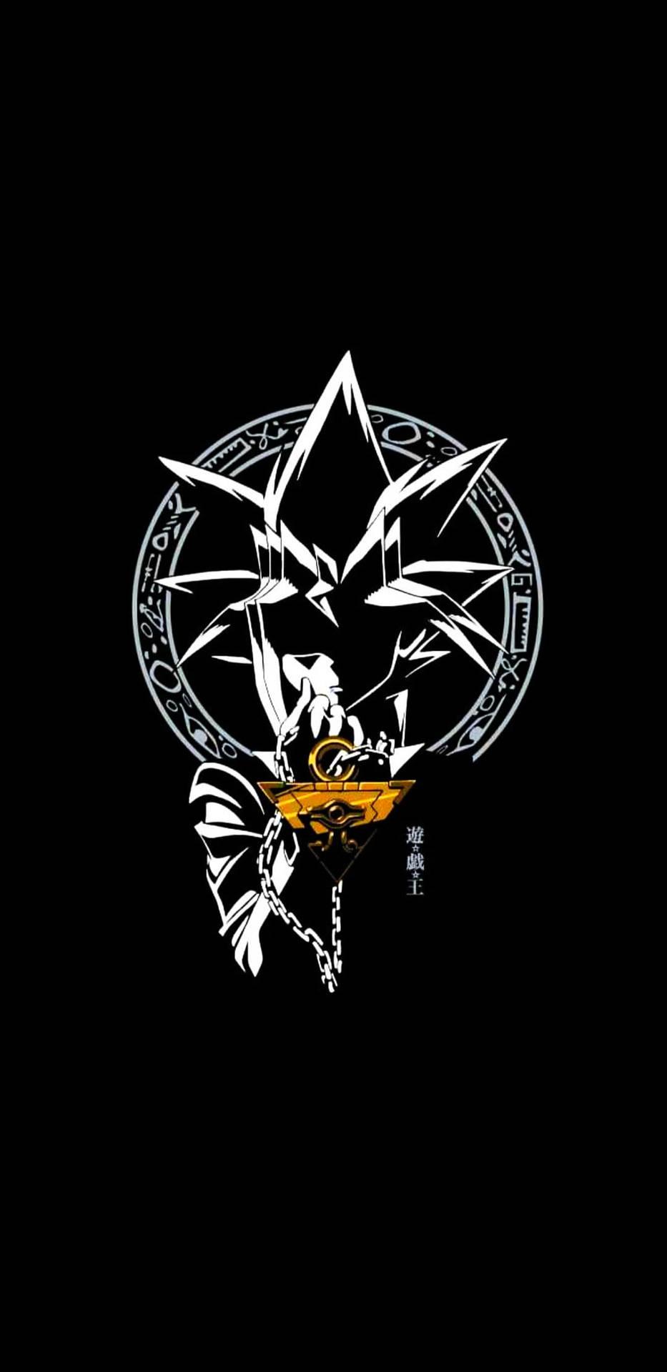 933x1920 Download Yu Gi Oh! Anime Black And White IPhone Wallpaper