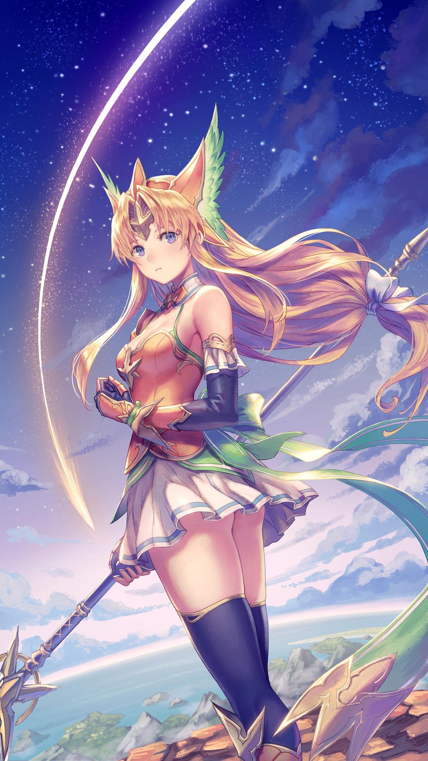 1463x2600 Riesz (Trial of Mana) [1436x3200]
