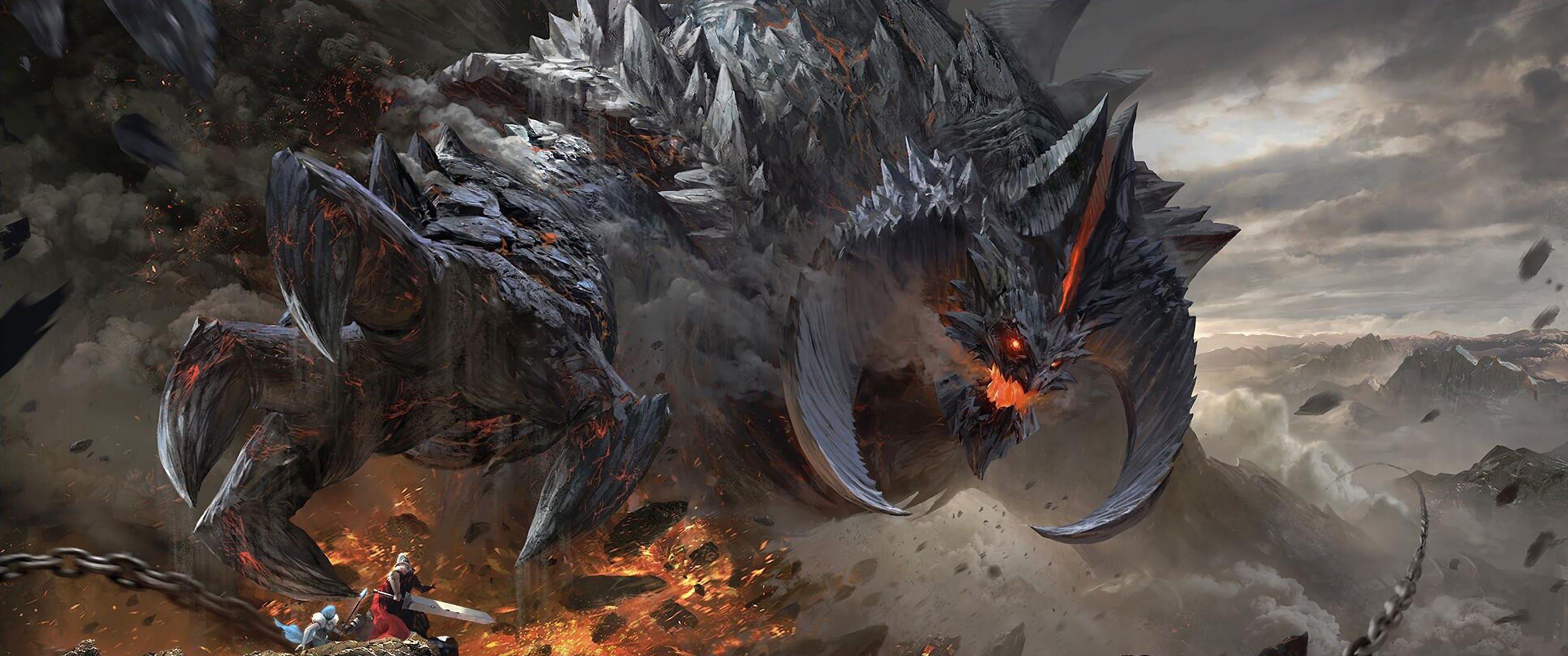 3440x1440 Ultra Wide Monster 4k Wallpaper