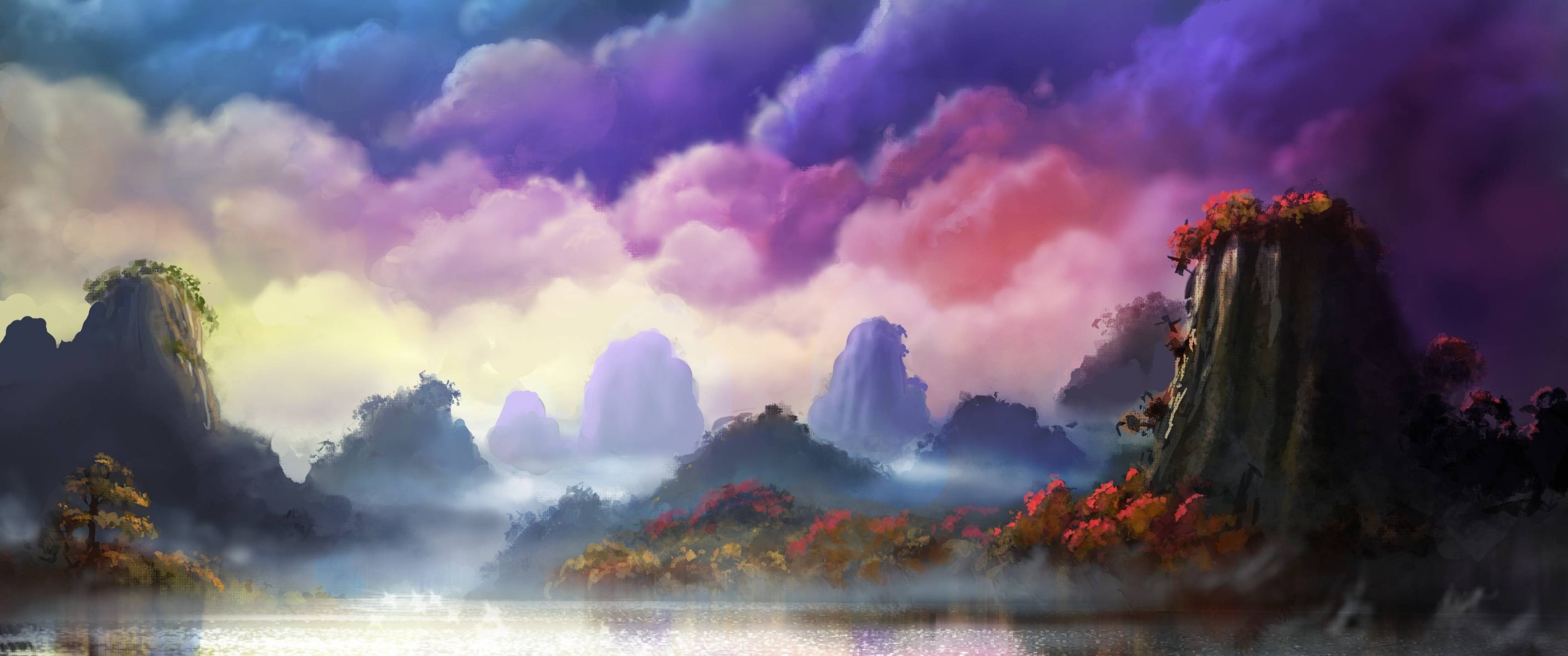 3440x1440 Fantasy Forest 3440x1440 Resolution Wallpaper, HD Fantasy 4K Wallpaper, Image, Photo and Background