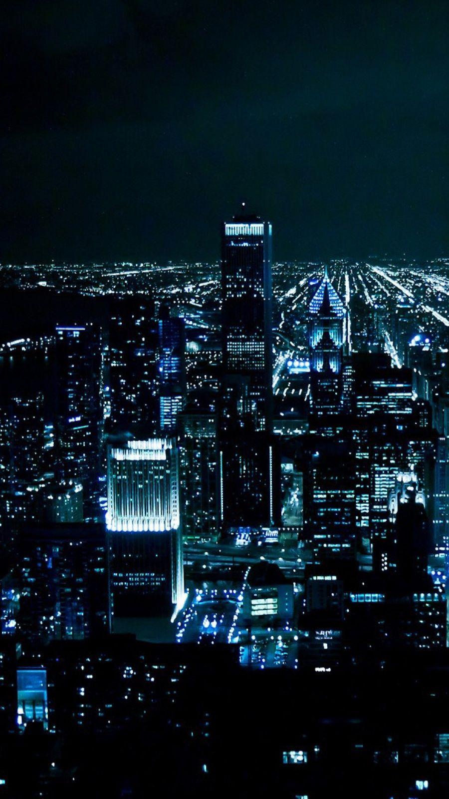 900x1600 Chicago Night Lights Hình nền điện thoại di động