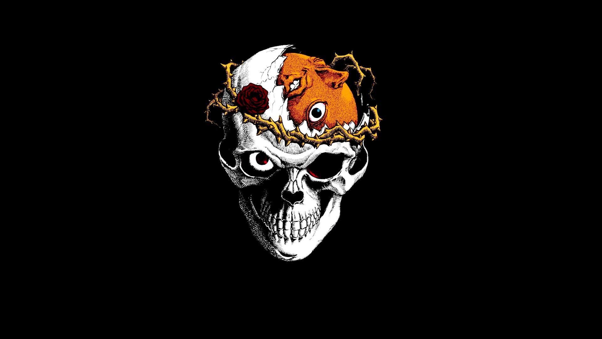 1920x1080 Wallpaper / Representation, Single Object, Halloween, Black Background, No People, Behelit, Berserk, Mask, Studio Shot, Costume, Indoors, Skull, Close Up Free Download