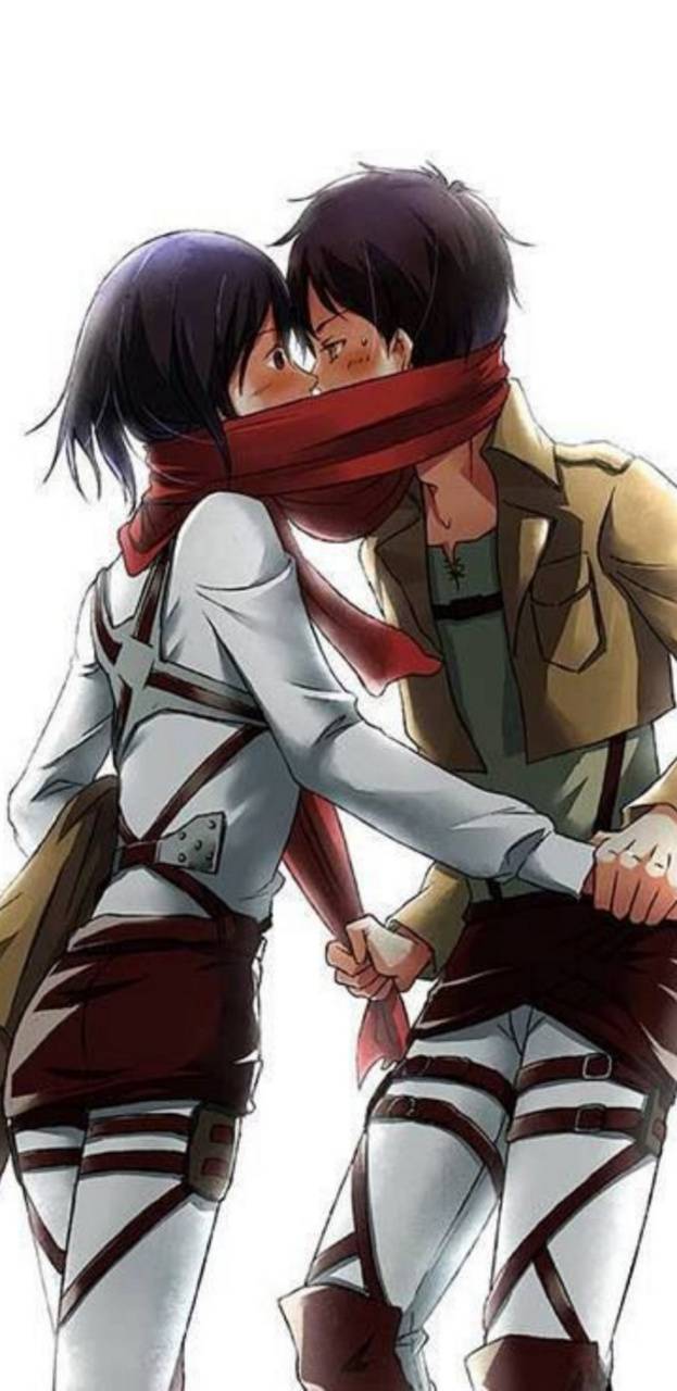623x1280 Eren X Mikasa Wallpaper