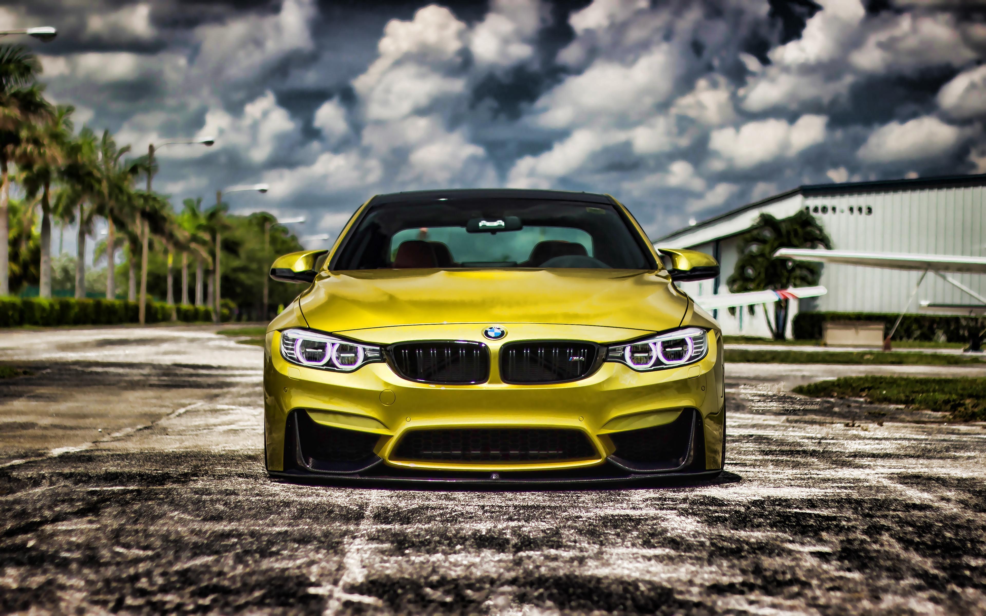 3840x2400 Wallpaper. Cars. photo. picture. bmw, M front view, HDR, tuning