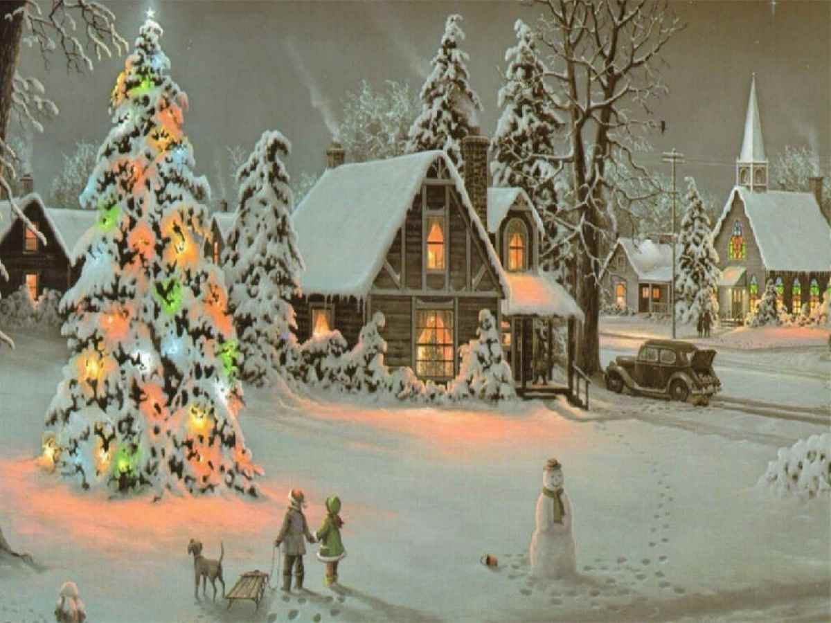 1200x900 Classic Christmas Tree HD desktop wallpaper : Widescreen : High 1200x900