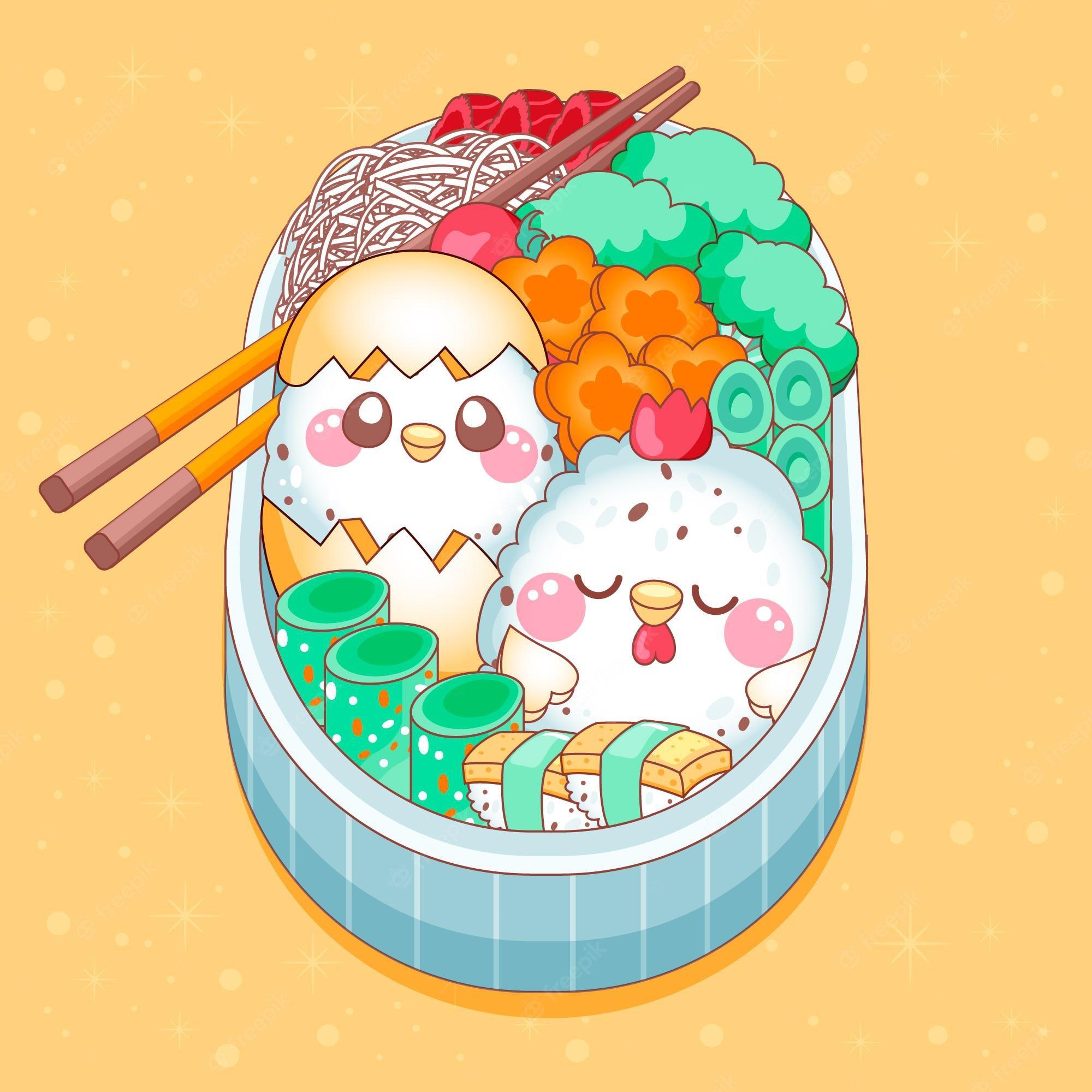 2000x2000 Kawaii bento Vectors & Illustrations for Free Download
