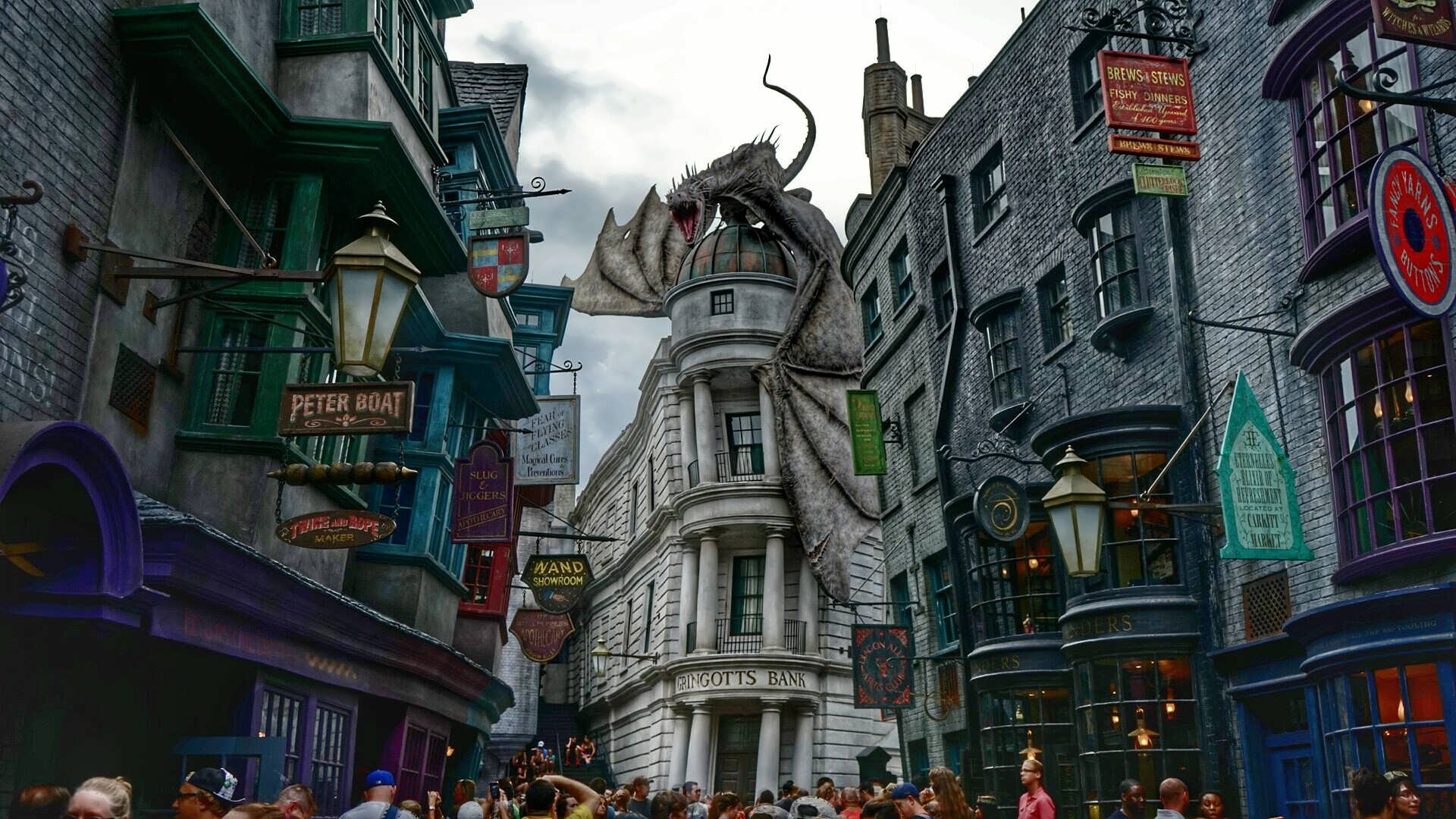 1920x1080 Diagon Alley Wallpaper