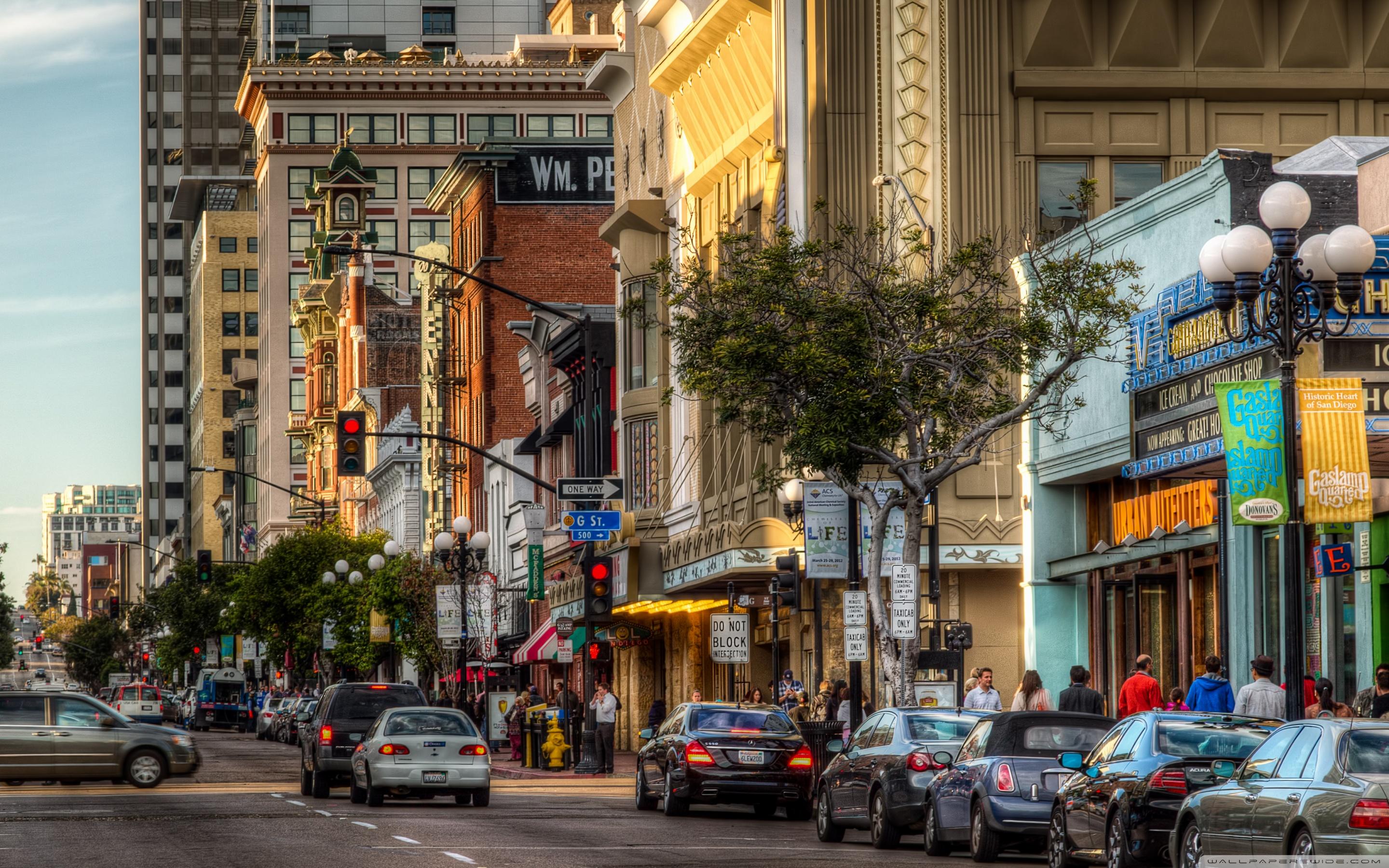 2880x1800 Gaslamp 5th Avenue Ultra HD Desktop Background Wallpaper for 4K UHD TV : Multi Display, Dual Monitor : Tablet