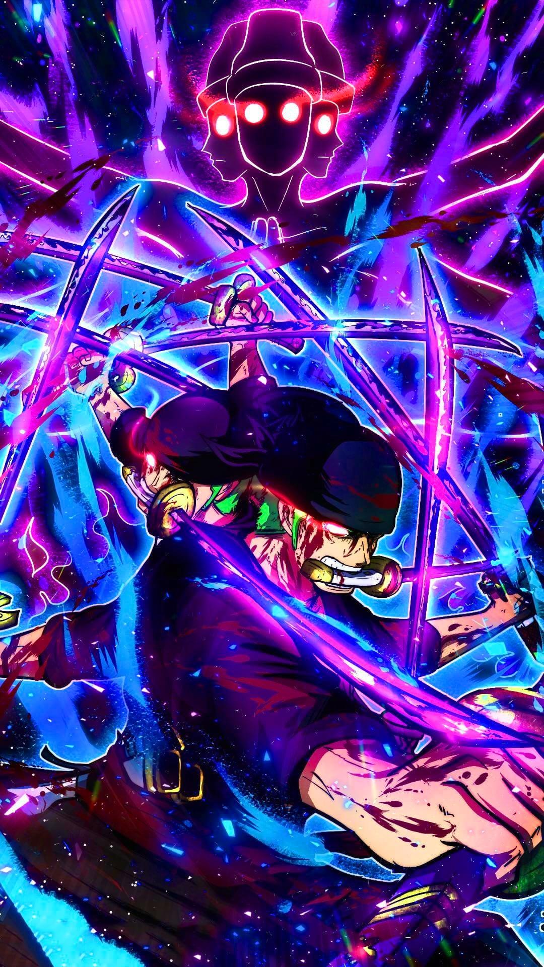 1080x1920 Zoro King Of Hell Wallpaper