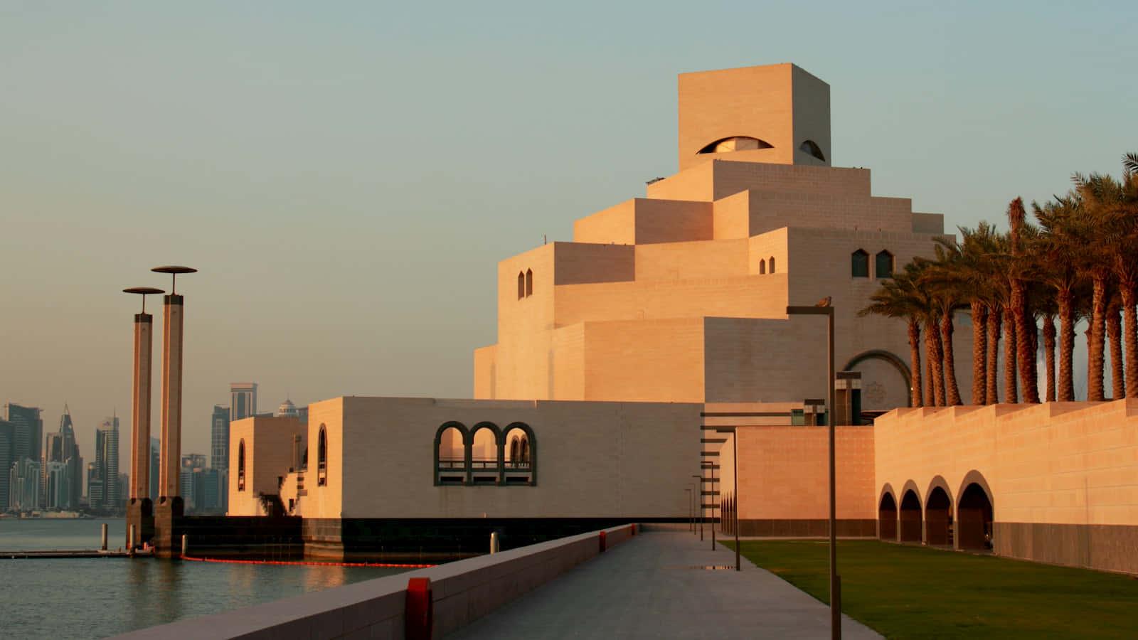 1600x900 Download Brown Aesthetic Museum Of Islamic Art Wallpaper