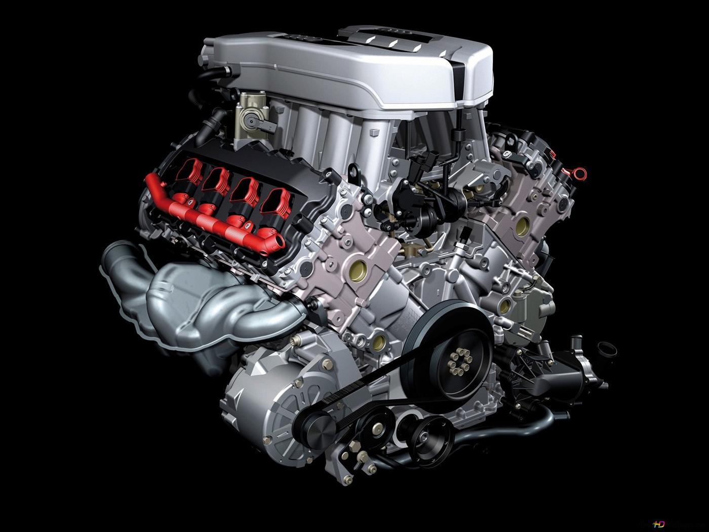 1400x1050 Audi engine HD wallpaper download