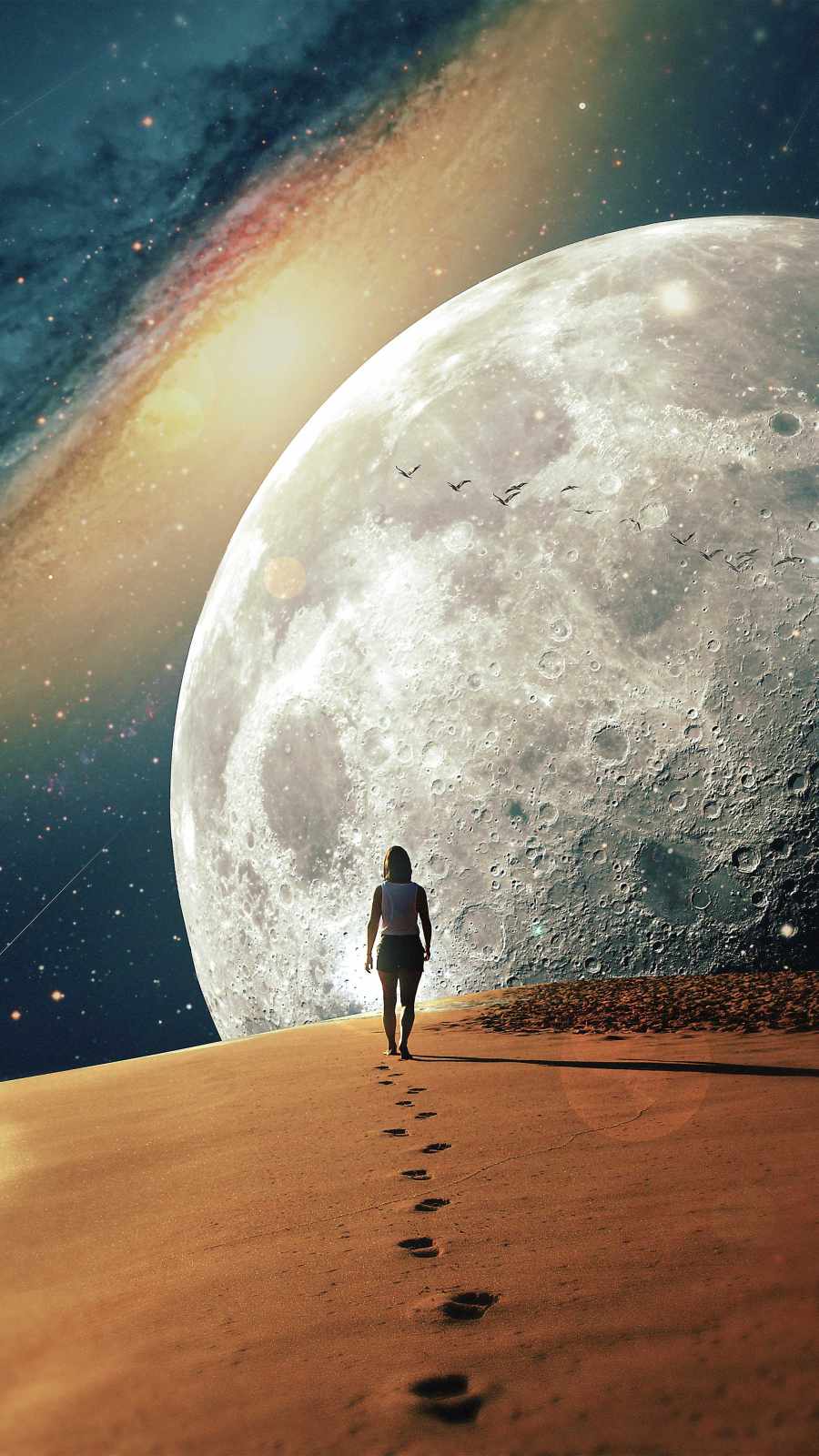 900x1600 Alone In Space Wallpaper