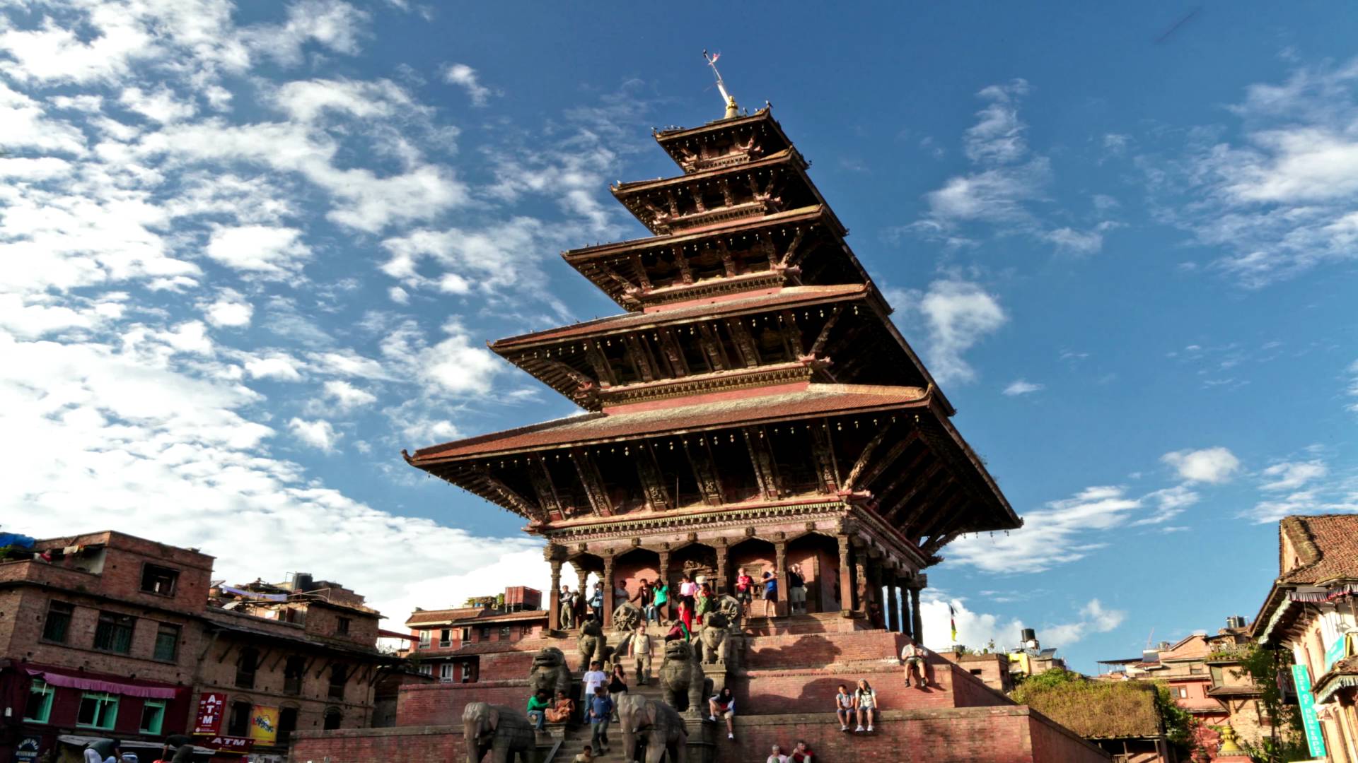 1920x1080 Nepalese Pagoda Wallpaper and Background Image
