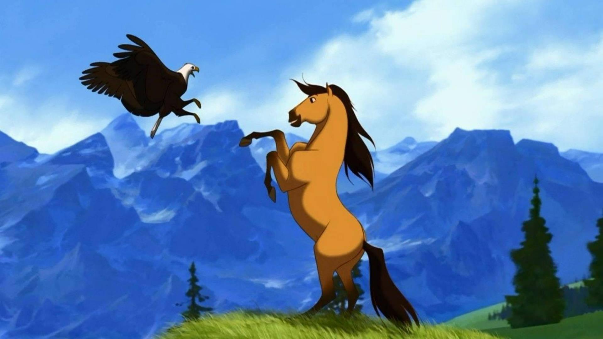 1920x1080 Download Eagle And Horse From Spirit Stallion Of The Cimarron Wallpaper