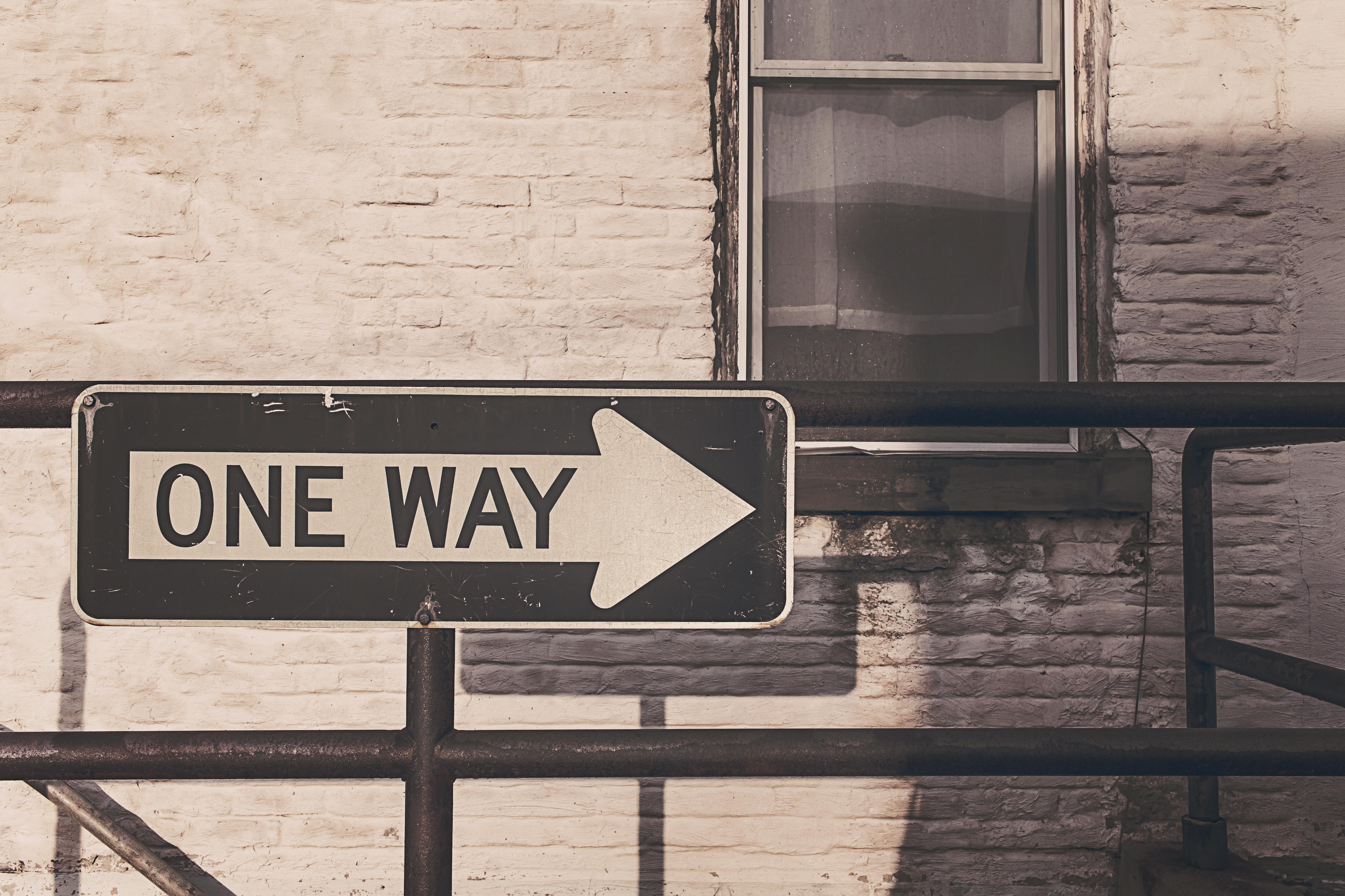 5291x3527 One Way Signage · Free
