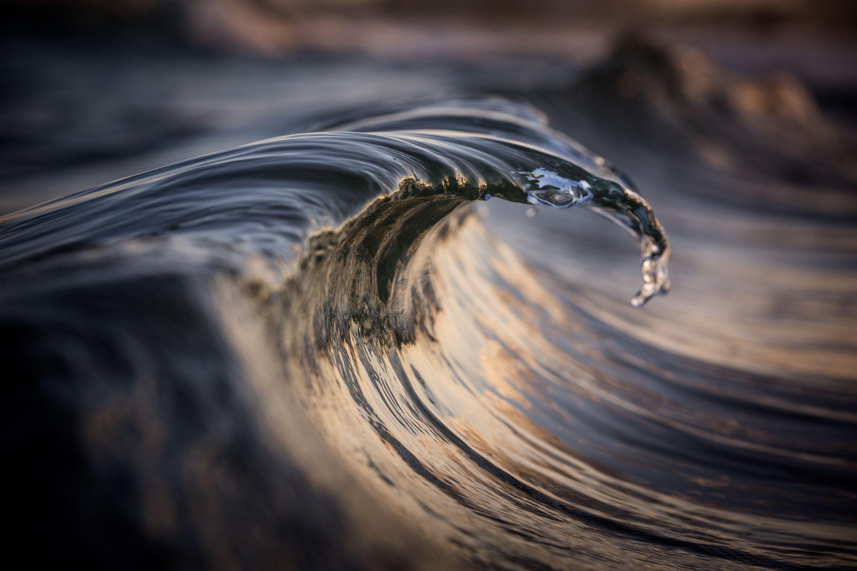 2880x1920 Photo Nature Waves Water Closeup 2880x1920