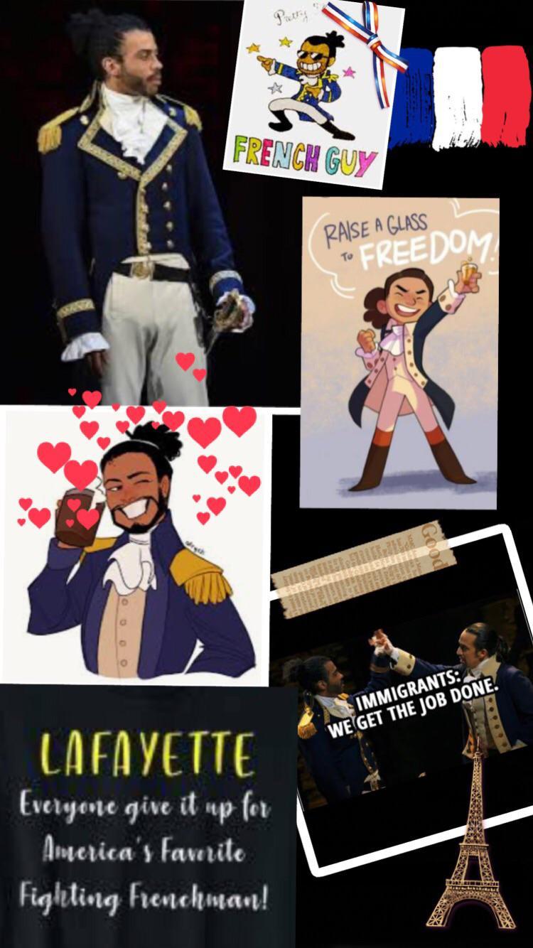 750x1334 I made a wallpaper for my favourite Hamilton character; Lafayette. The art is not mine, I only put it all together, all credit to original artists