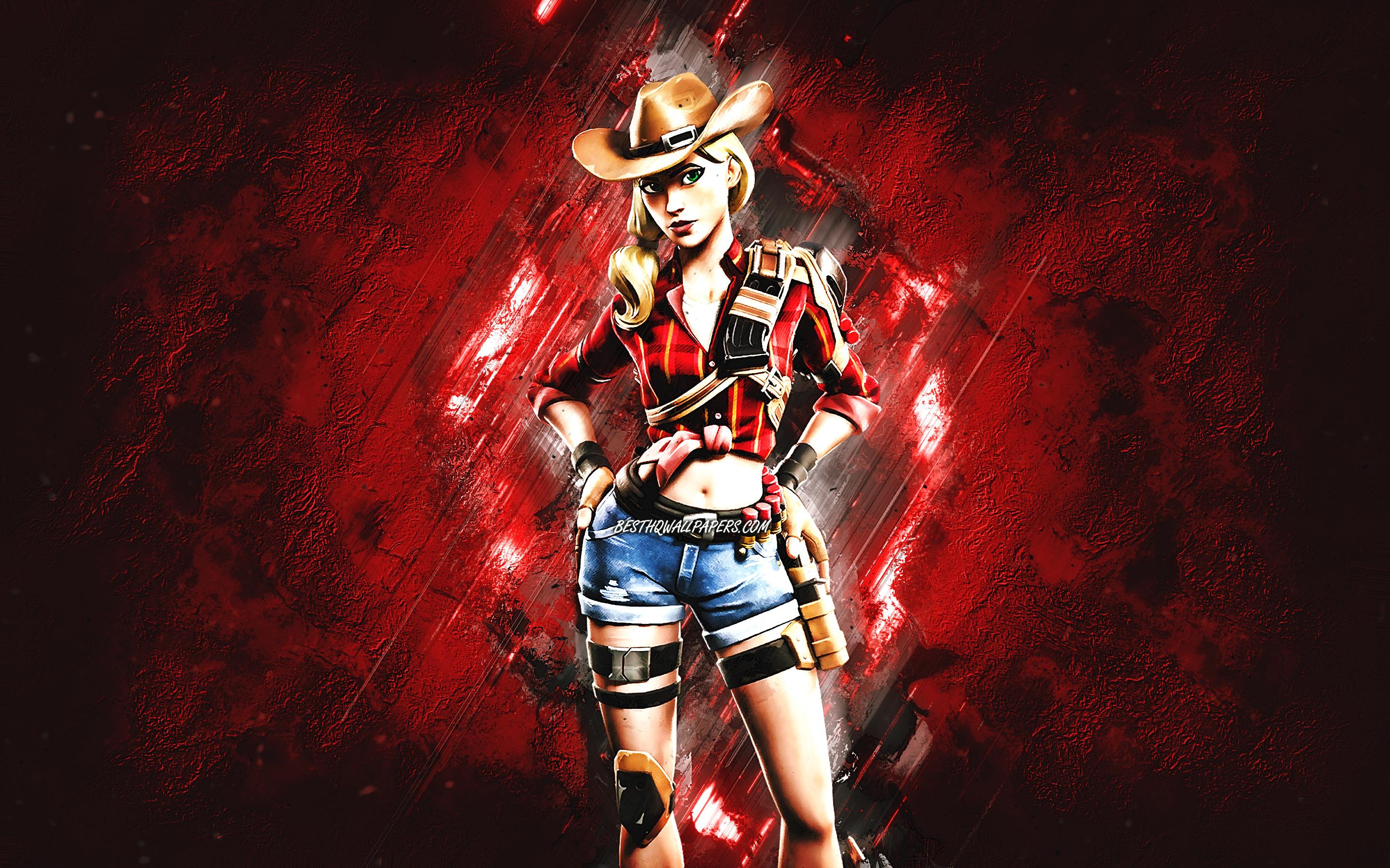 2880x1800 Download wallpaper Fortnite Rustler Skin, Fortnite, main characters, red stone background, Rustler, Fortnite skins, Rustler Skin, Rustler Fortnite, Fortnite characters for desktop with resolution 2880x1800. High Quality HD picture wallpaper