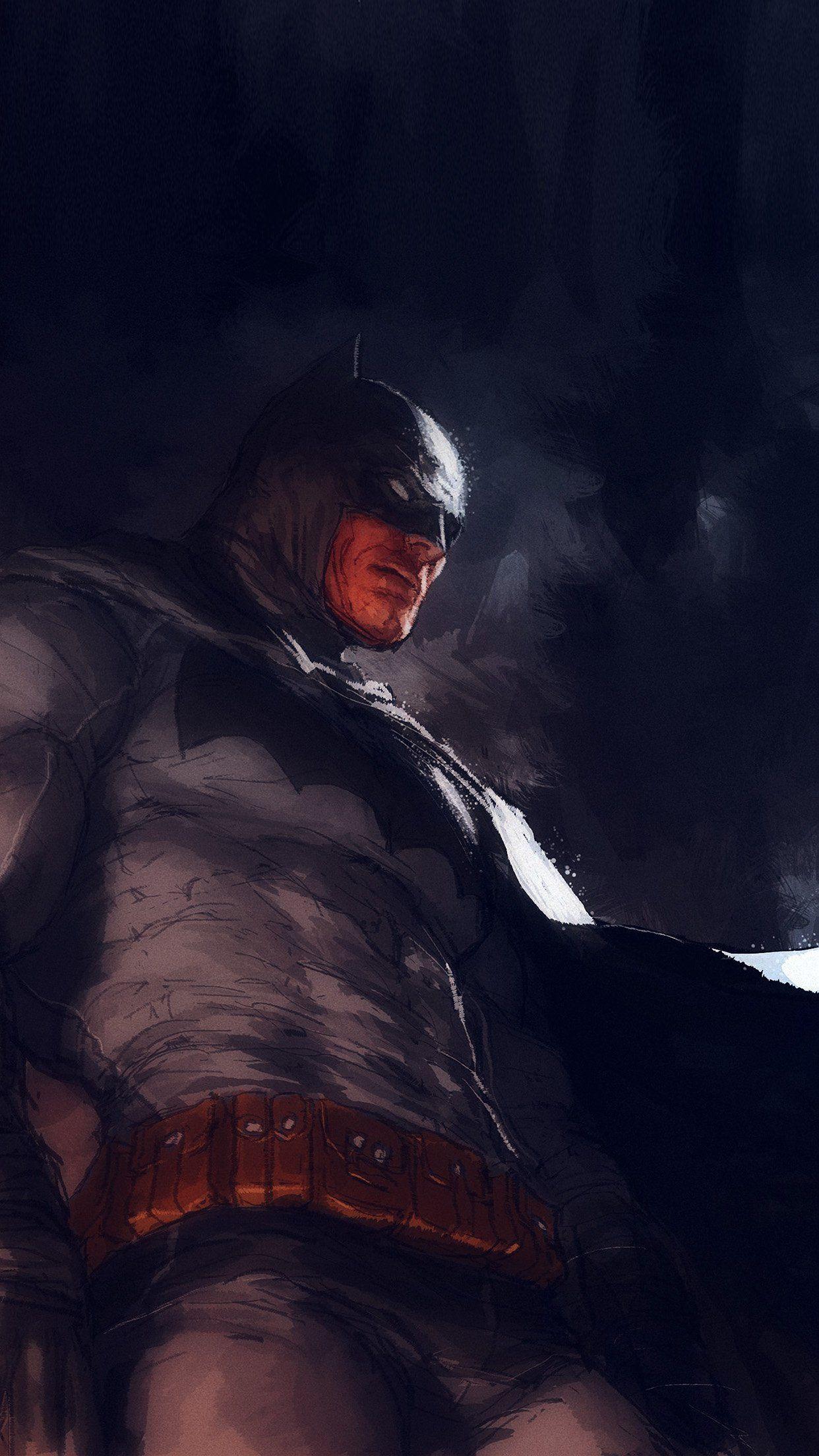 1242x2208 iPhone7 wallpaper. batman art illustration