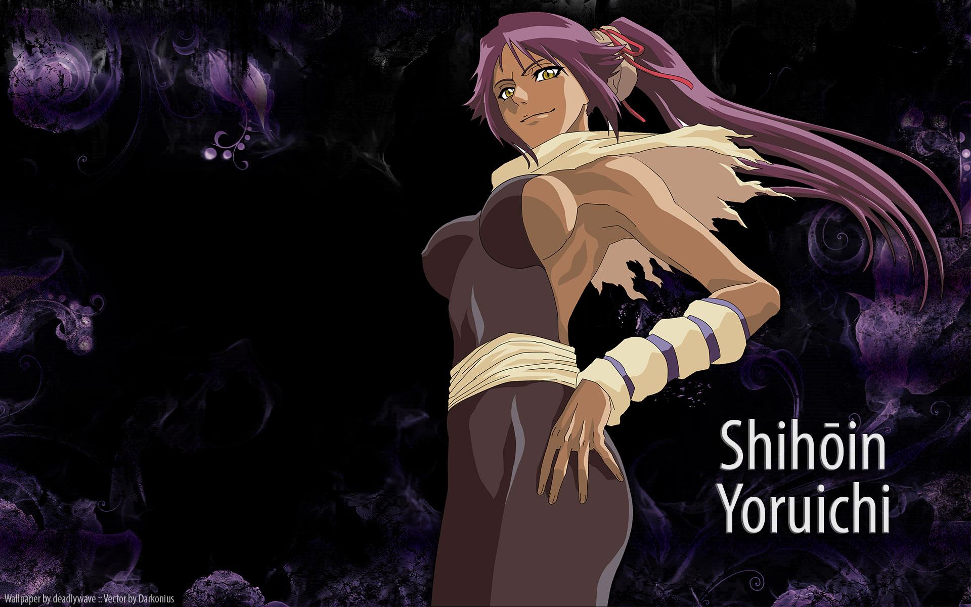 1920x1200 HD desktop wallpaper: Yoruichi Shihôin, Bleach, Anime download free picture