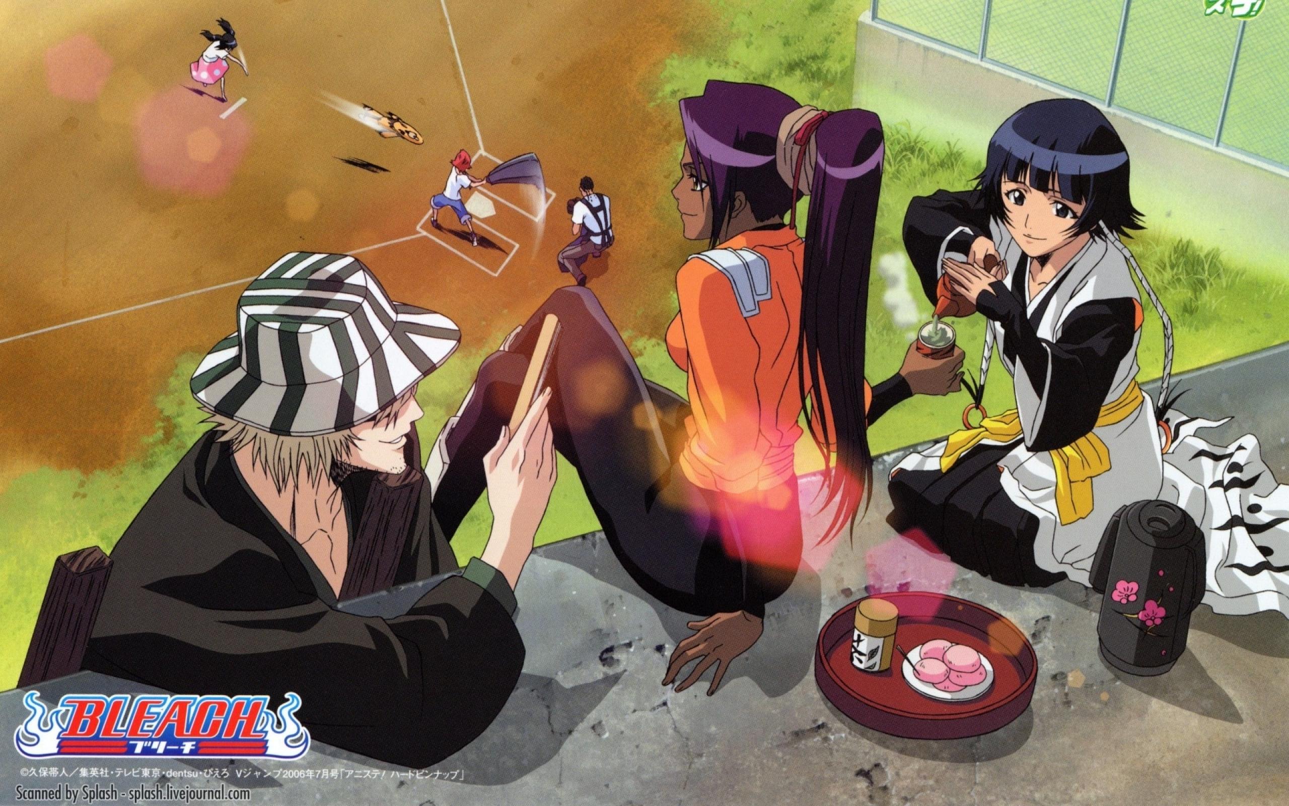 2560x1600 Anime Bleach Kisuke Urahara Soifon Bleach Yoruichi Shihoin Wallpaper:2560x1600