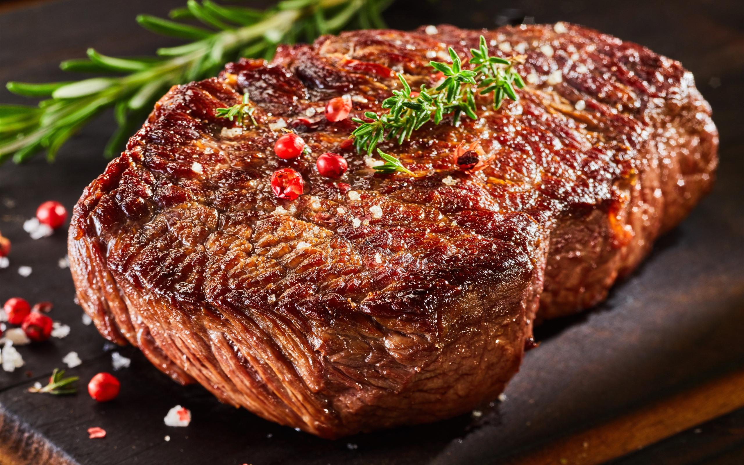2560x1600 Wallpaper Steak, meat, barbecue 5120x2880 UHD 5K Picture, Image