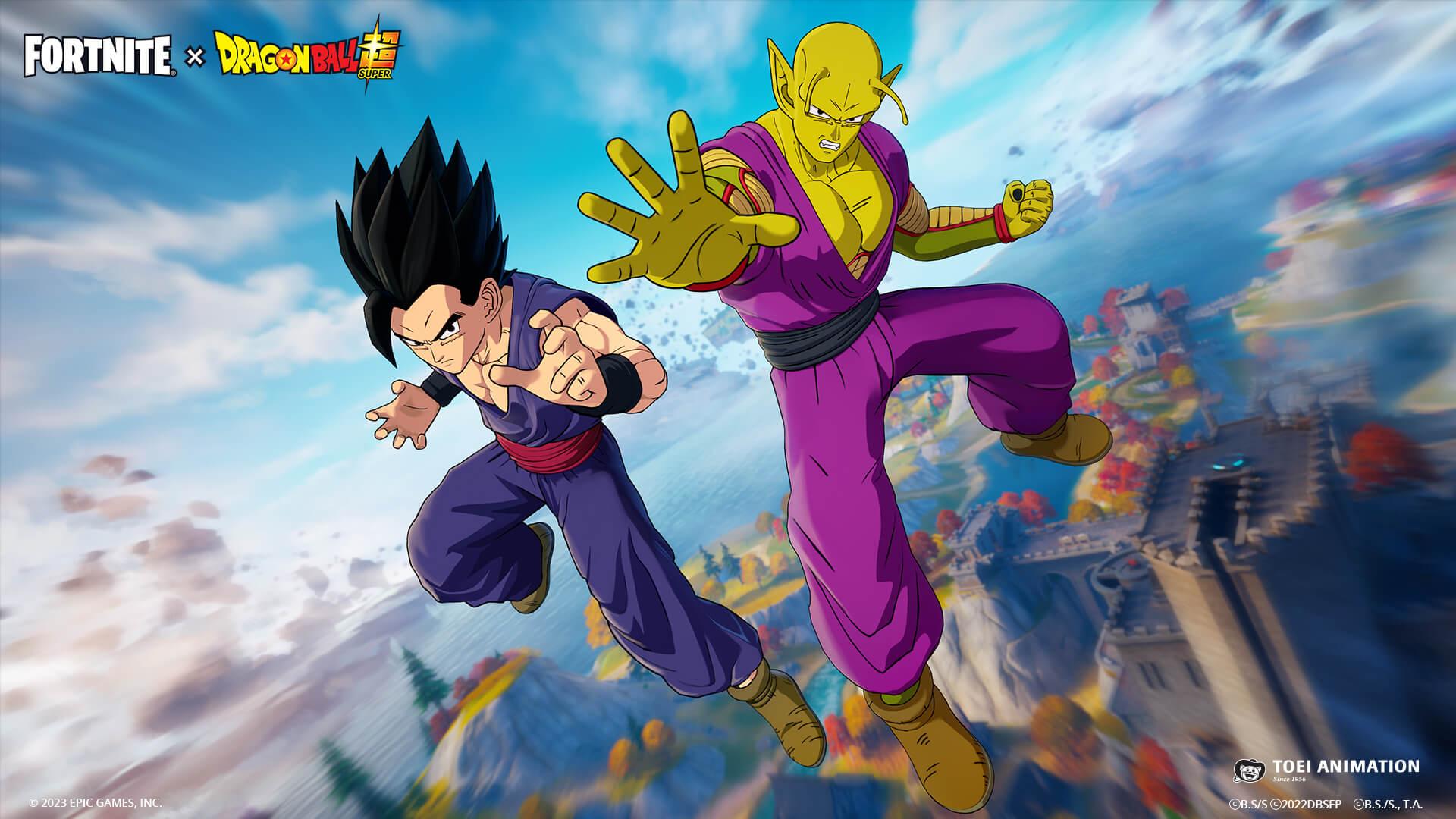 1920x1080 Son Gohan and Piccolo Power Up the Return of Fortnite x Dragon Ball!