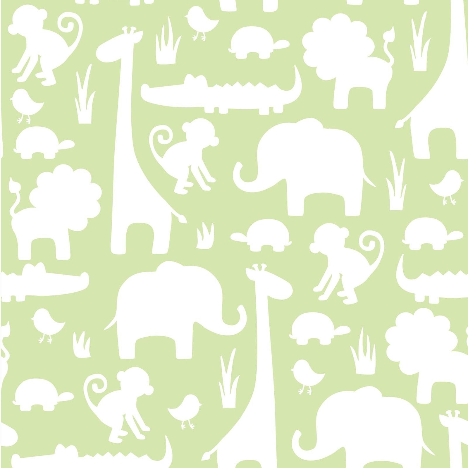 1600x1600 NuWallpaper Brewster NU1392 Green Its A Jungle In Here Peel And Stick Wallpaper