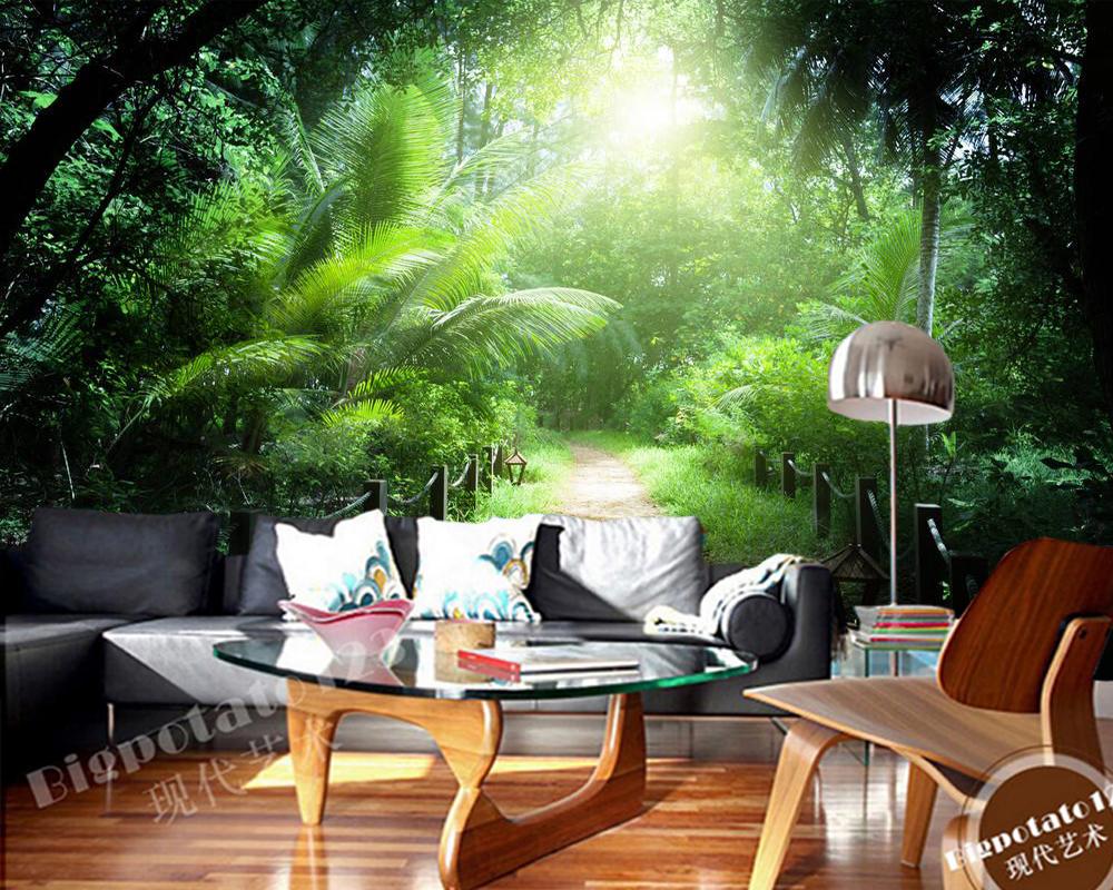 1000x800 Custom Photo Wallpaper, Seychelles Jungle Murals For Living Room Children's Room Restaurant Background Home Decor Wallpaper