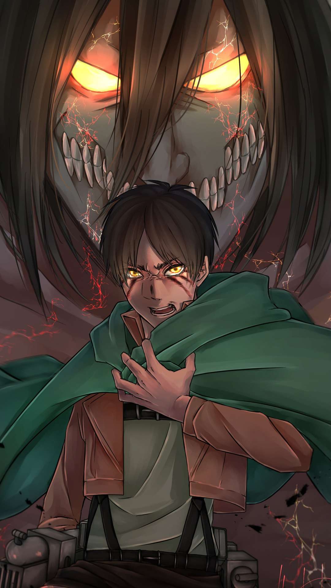 1080x1920 Eren Yeager Wallpaper for iPhone and Android