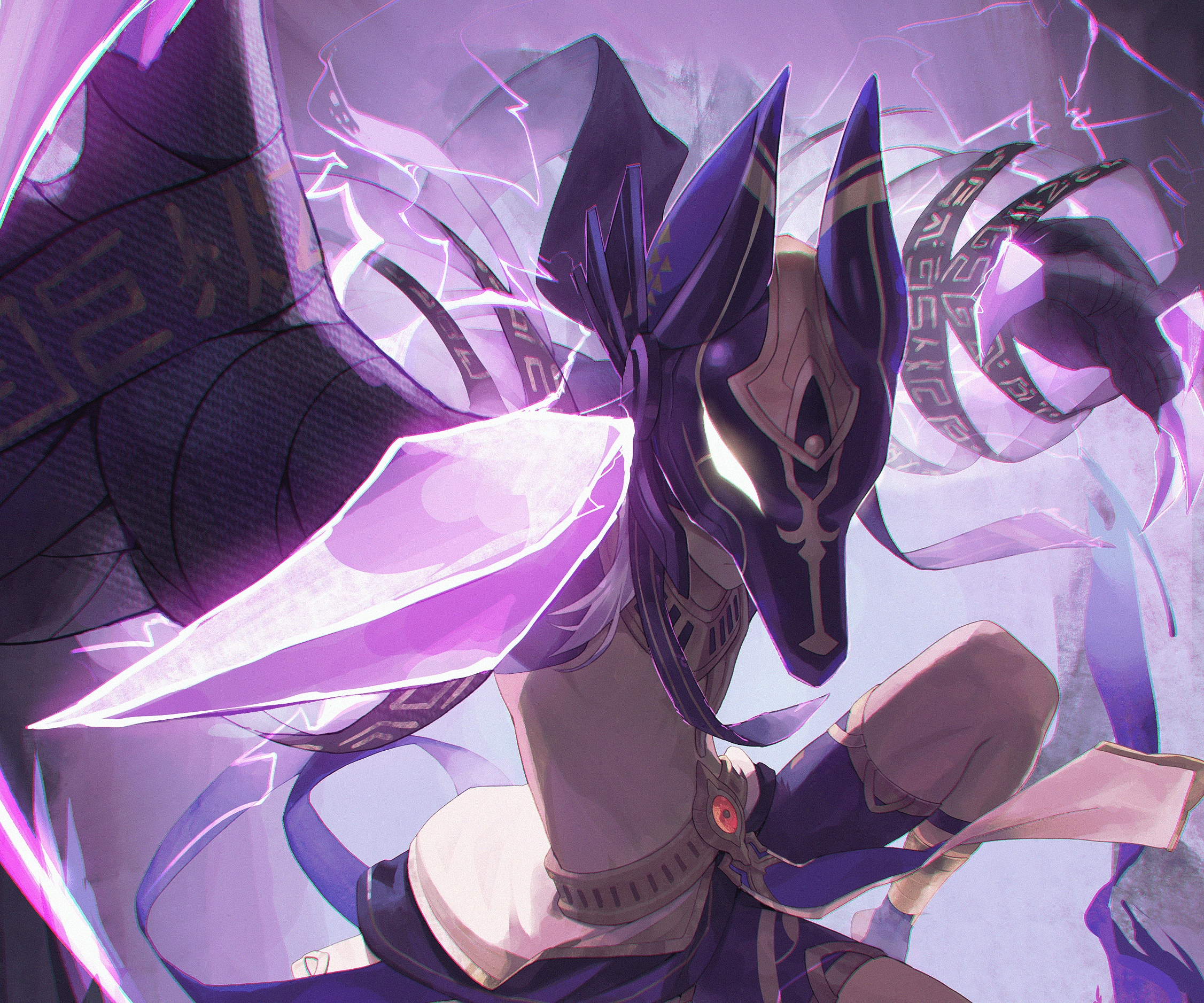 2253x1877 Cyno Unleashed: Stunning HD Genshin Impact Wallpaper