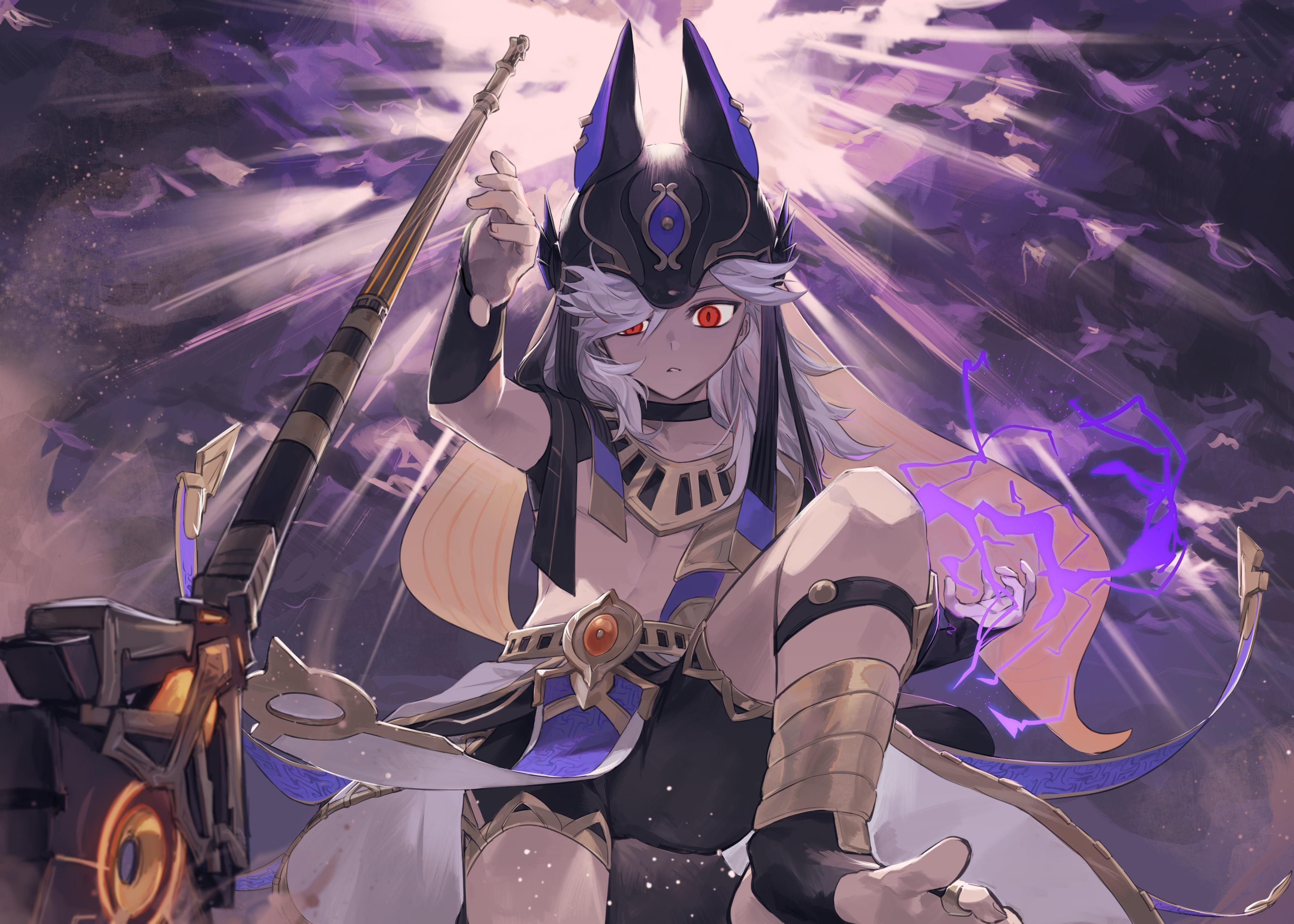 4096x2925 cyno (genshin impact) drawn