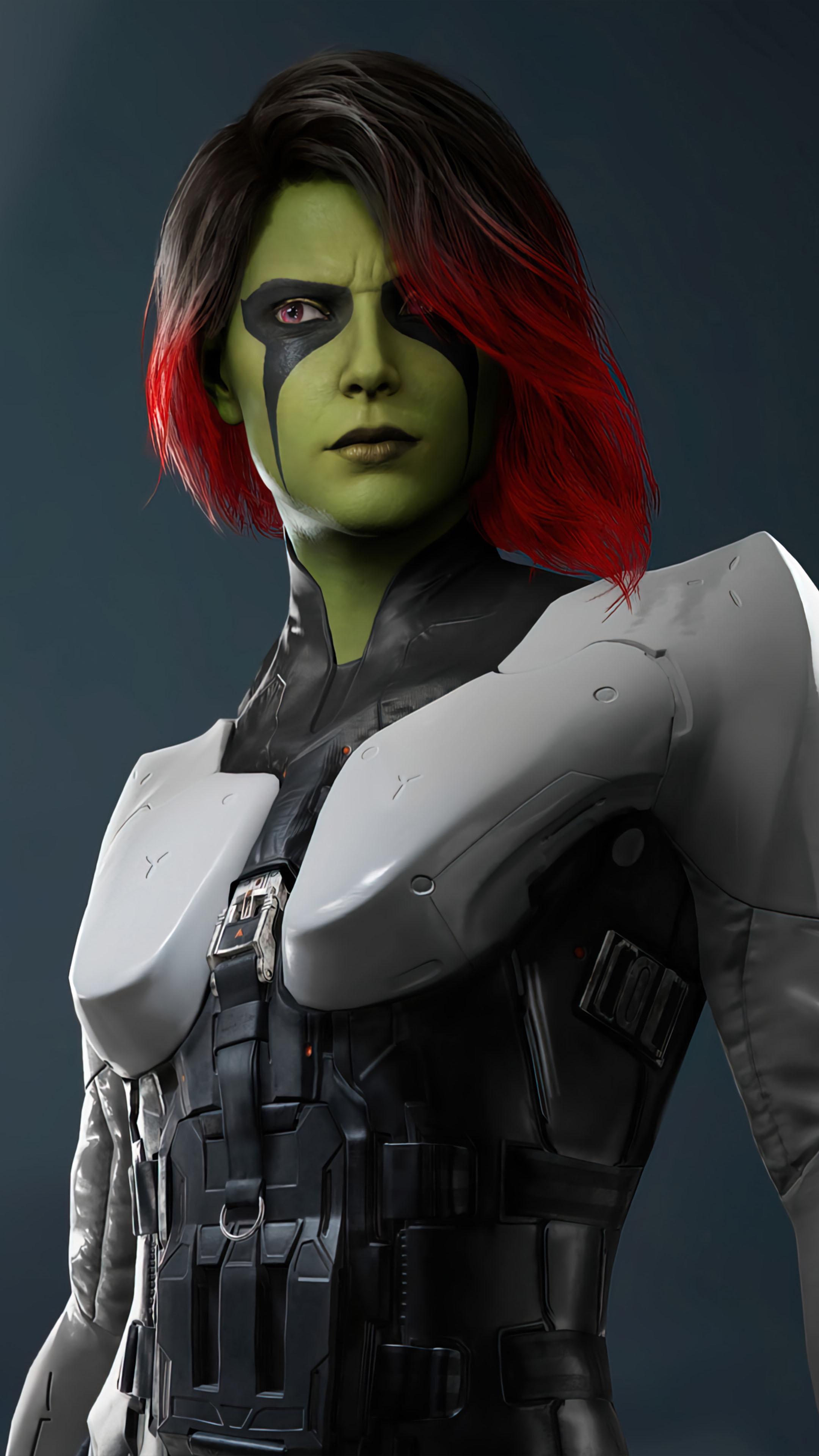 2160x3840 Gamora Marvel's Guardians of The Galaxy Game 4K Ultra HD Mobile Wallpaper