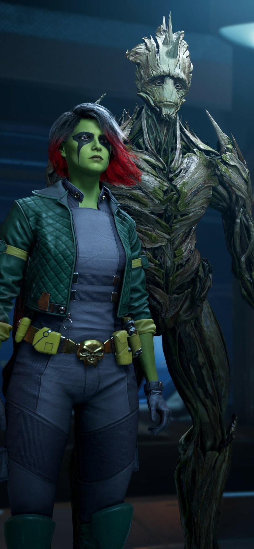 828x1792 Wallpaper / Video Game Marvels Guardians Of The Galaxy Phone Wallpaper, Groot, Gamora, 828x1792 free download