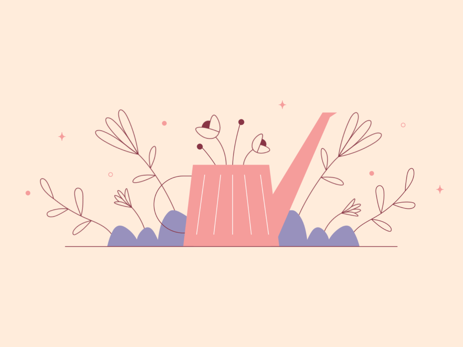 1600x1200 Gardening Animation by Kirbie Koonse for Siege Media on Dribbble