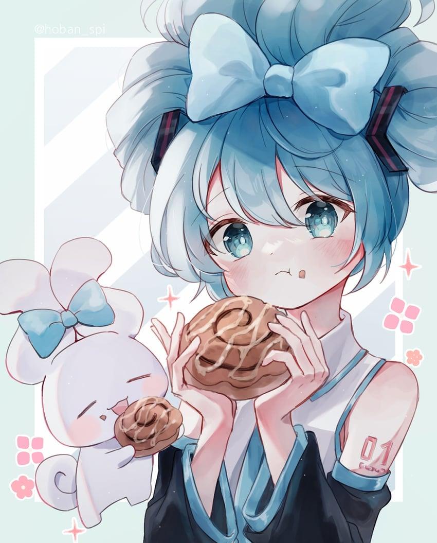 850x1055 Miku And Cinnamoroll Wallpaper