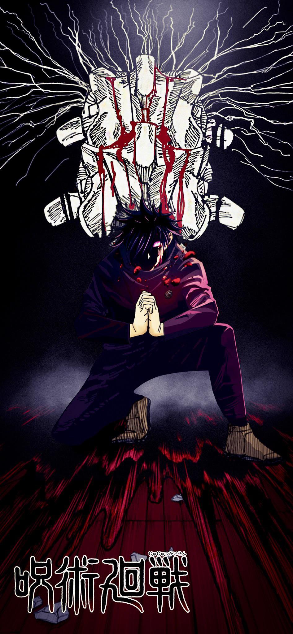 946x2048 Jujutsu Kaisen iPhone wallpaper (Culling Games panels referenced)