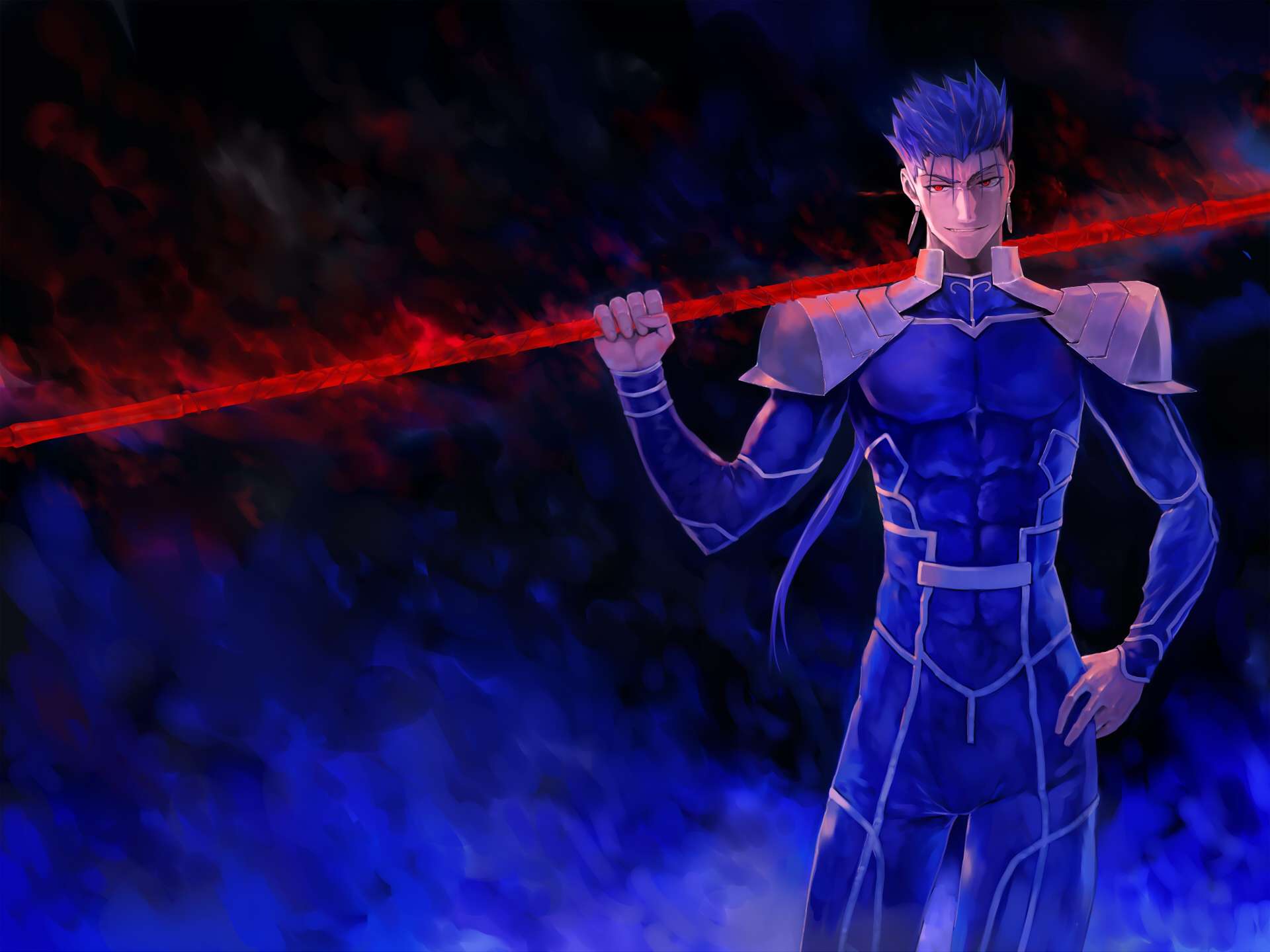 1920x1440 Fate Lancer Wallpaper