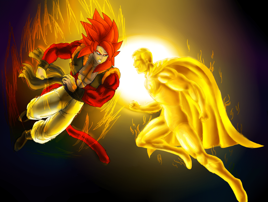 1024x773 Free download Gogeta ss4 vs Superman Prime One Million by TerryRed on [1024x773] for your Desktop, Mobile & Tablet. Explore Gogeta Ss4 Wallpaper. Gogeta Ssj4 Wallpaper, Gogeta Ssj4 Wallpaper