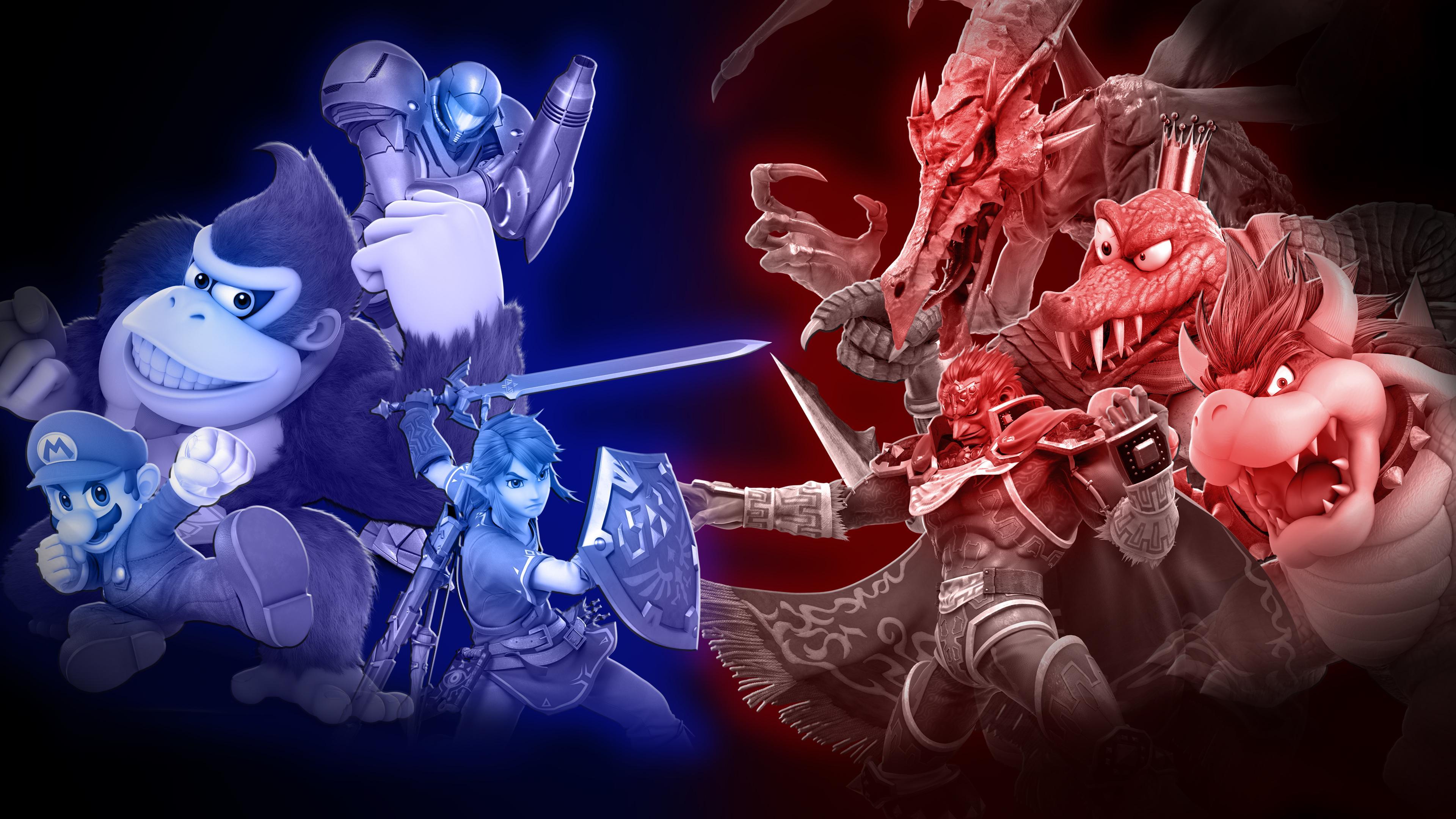 3840x2160 In light of today's reveals, I threw together a 'Heroes vs. Villains' wallpaper. Enjoy!