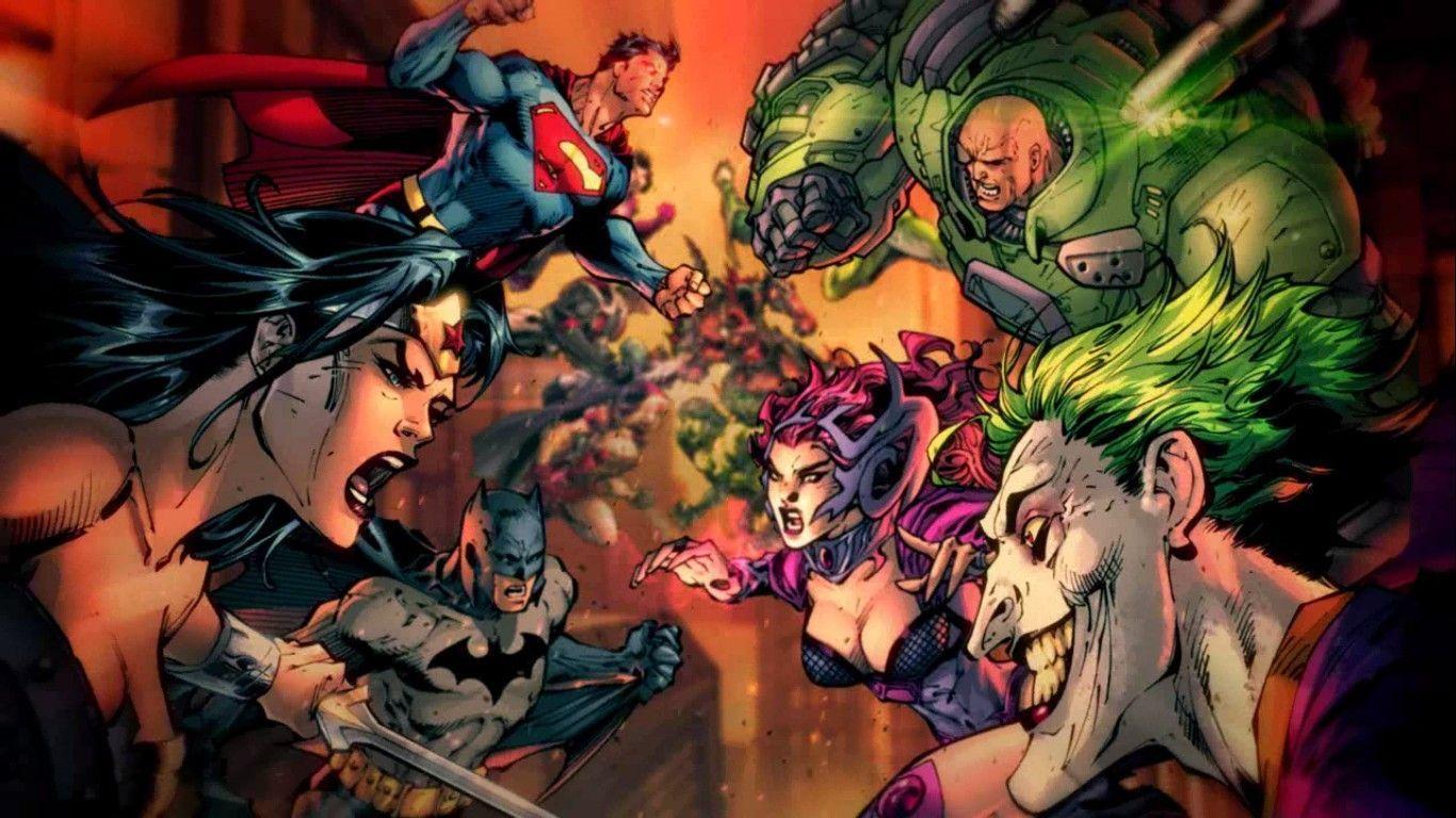 1366x768 DC Villains Wallpaper