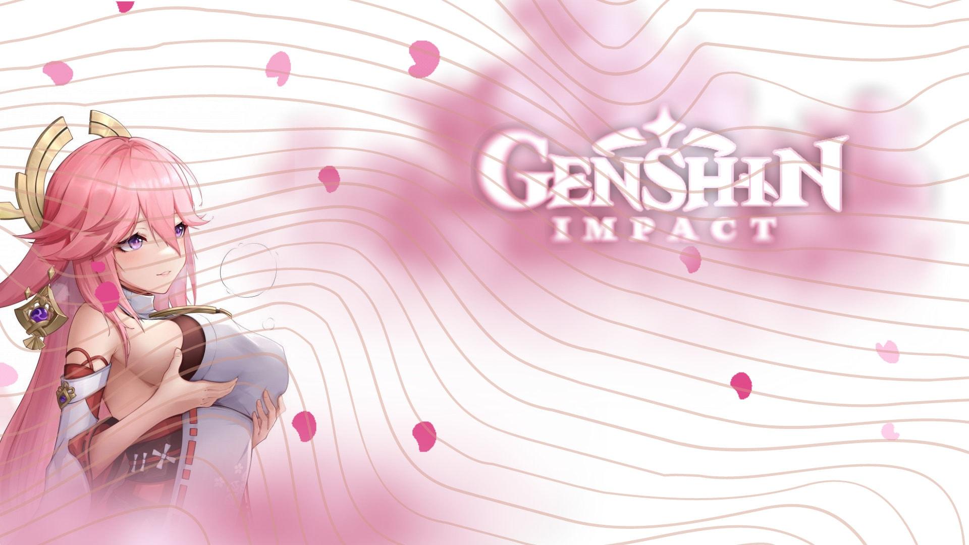 1920x1080 Yae Miko Blossom Moving Blossom Wallpaper Mp4 Desktop Background