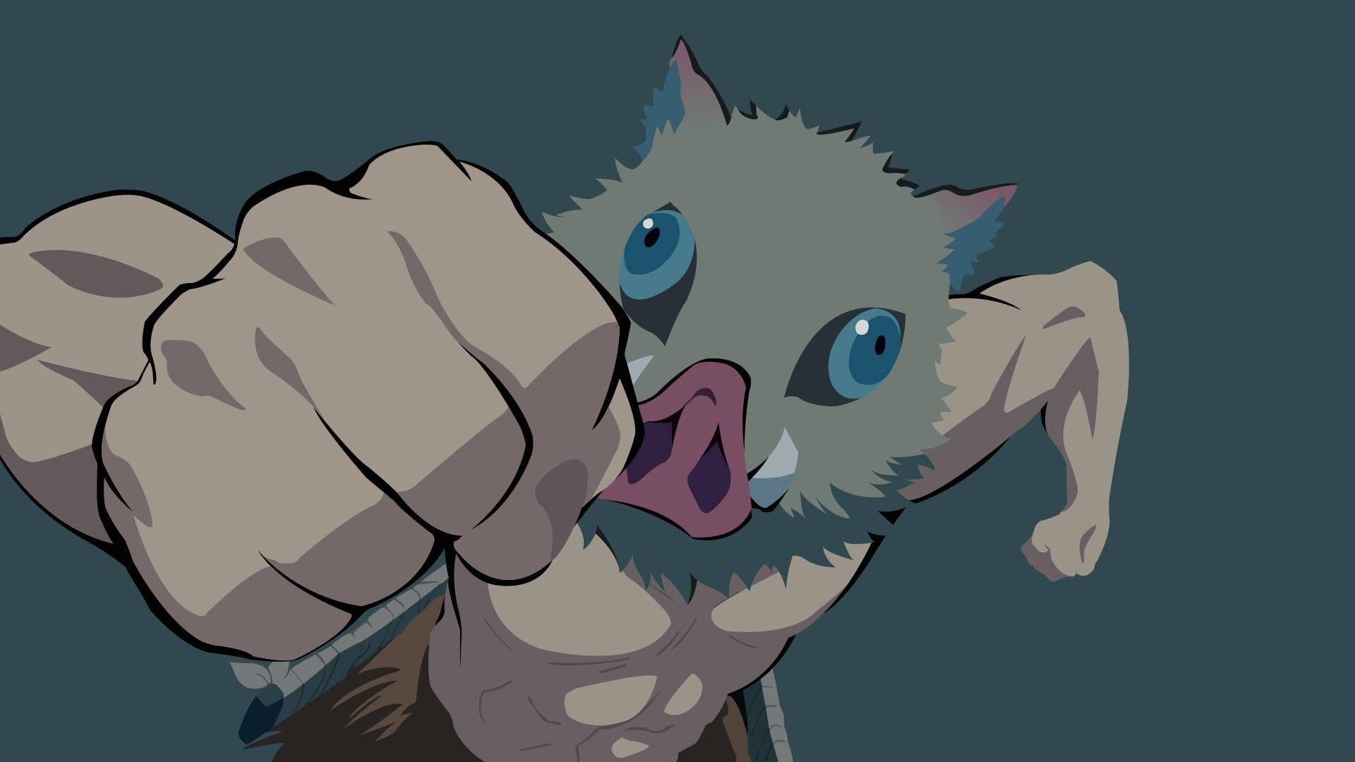1920x1080 Download Inosuke Hashibira from Kimetsu No Yaiba Wallpaper