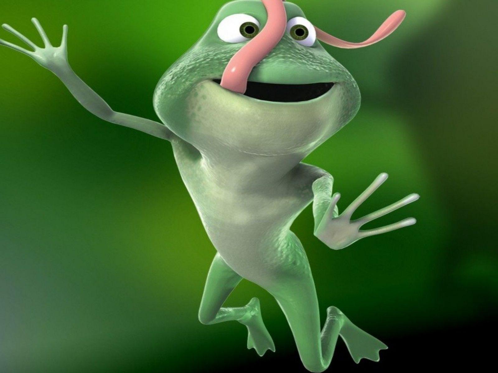 1600x1200 funny frogs f. Similar wallpaper for 3D funny frog jumping