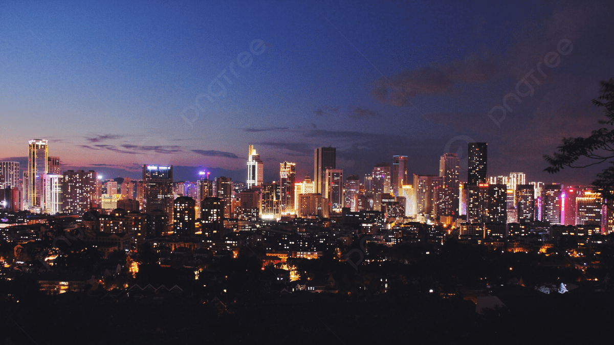 1200x675 Dalian City Landmark Renmin Road Donggang, Dalian, Night View, Sunset Background Image And Wallpaper for Free Download