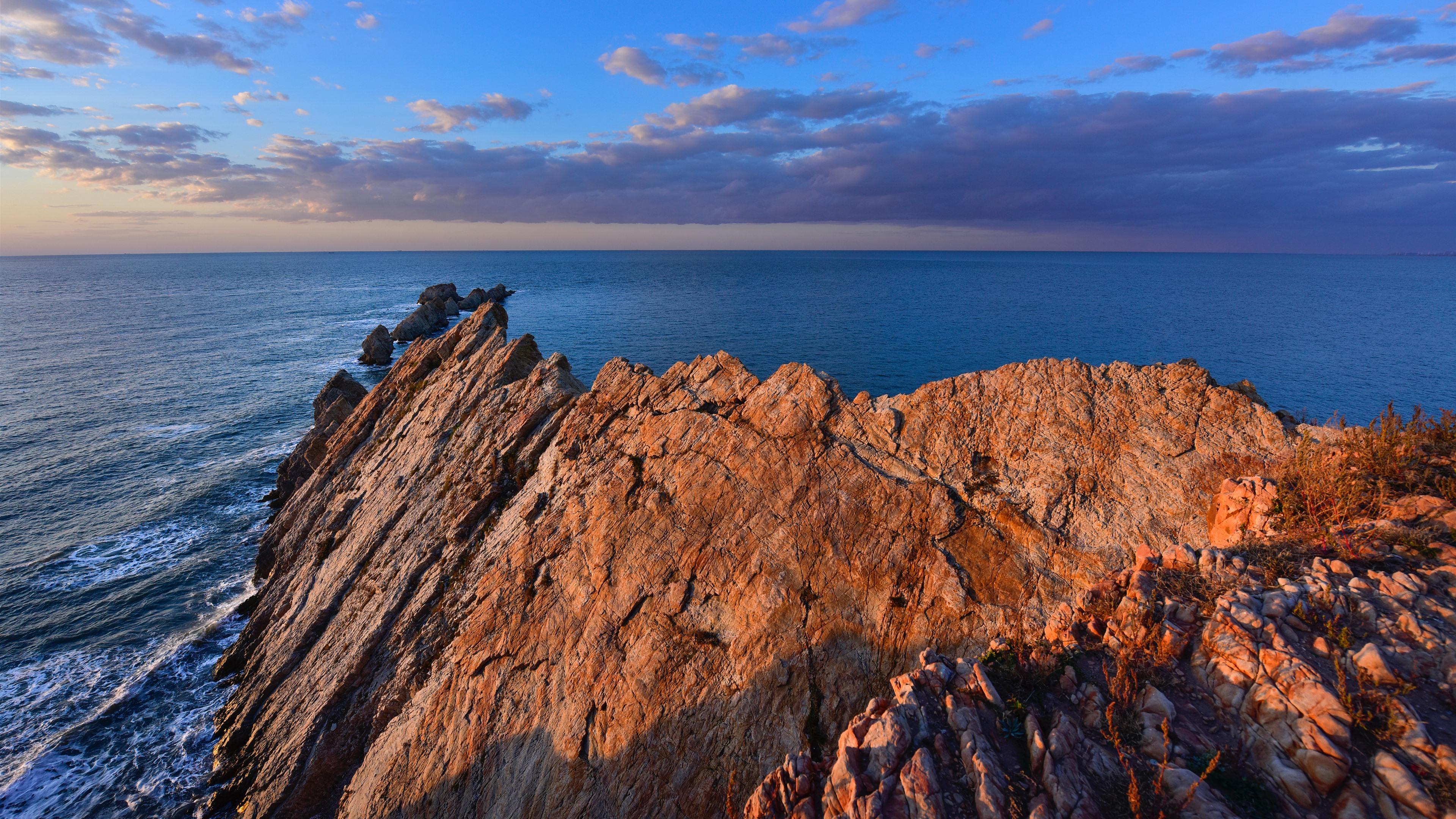3840x2160 Wallpaper Dalian, rocks, sea, China 5120x2880 UHD 5K Picture, Image