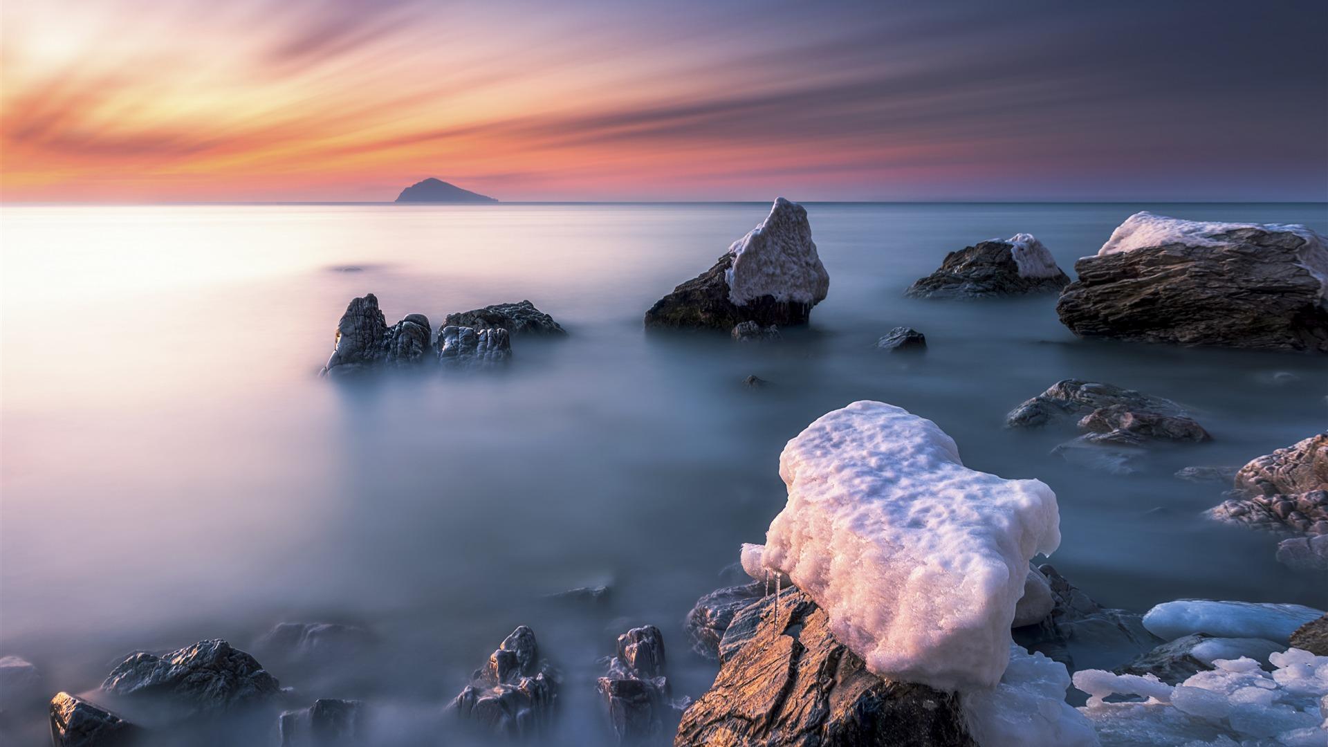 1920x1080 Dalian Coast Scenery Winter