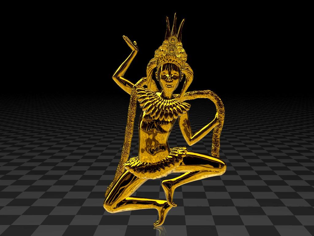 1024x768 STL file Apsara Dance ing godess・3D printable model to download・Cults