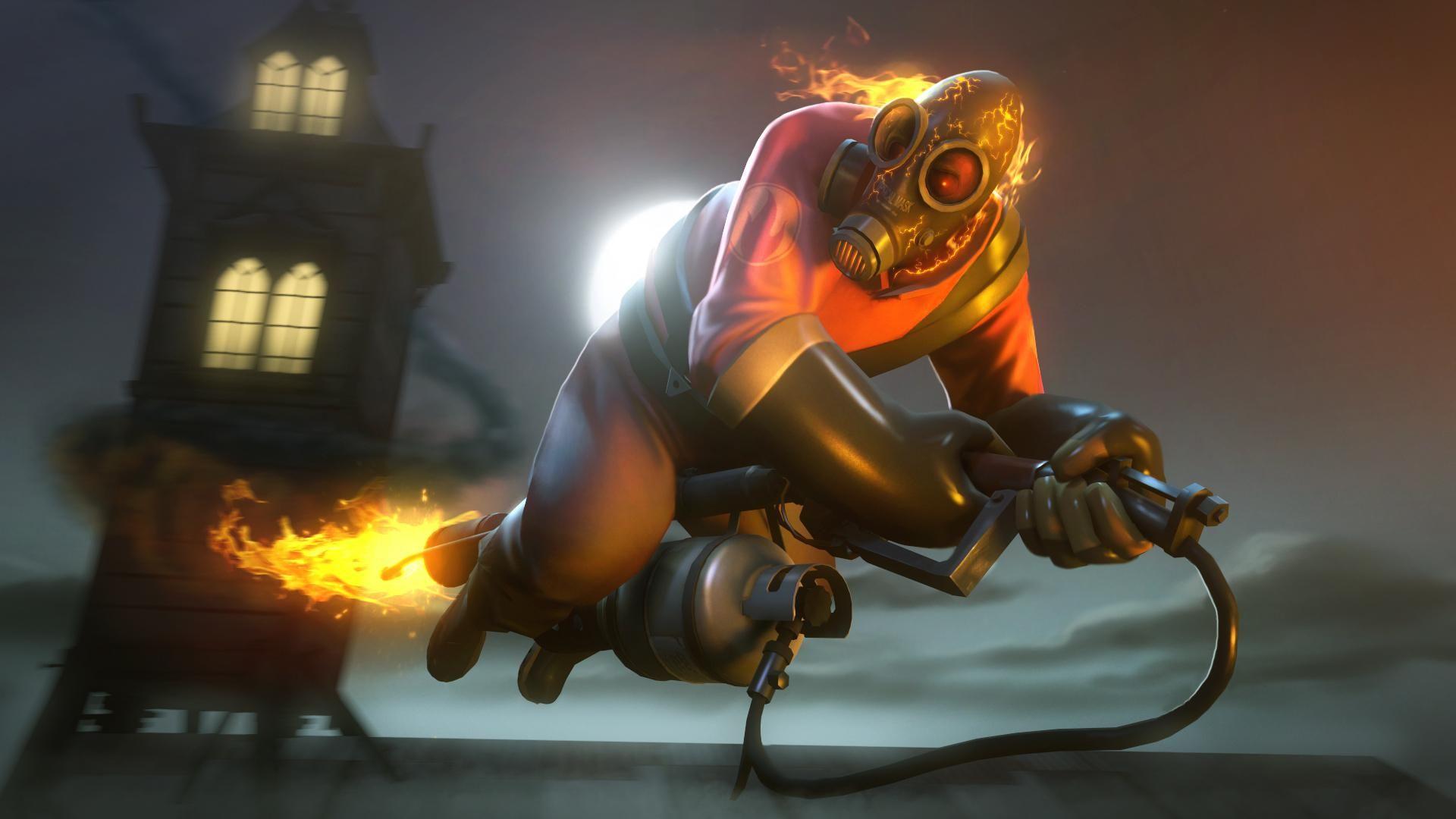 1920x1080 awesome gas mask team fortress 2 pyro games high definition 3D wallpaper for desktop graphics wallpaper. Team fortress Team fortress, Fortress 2