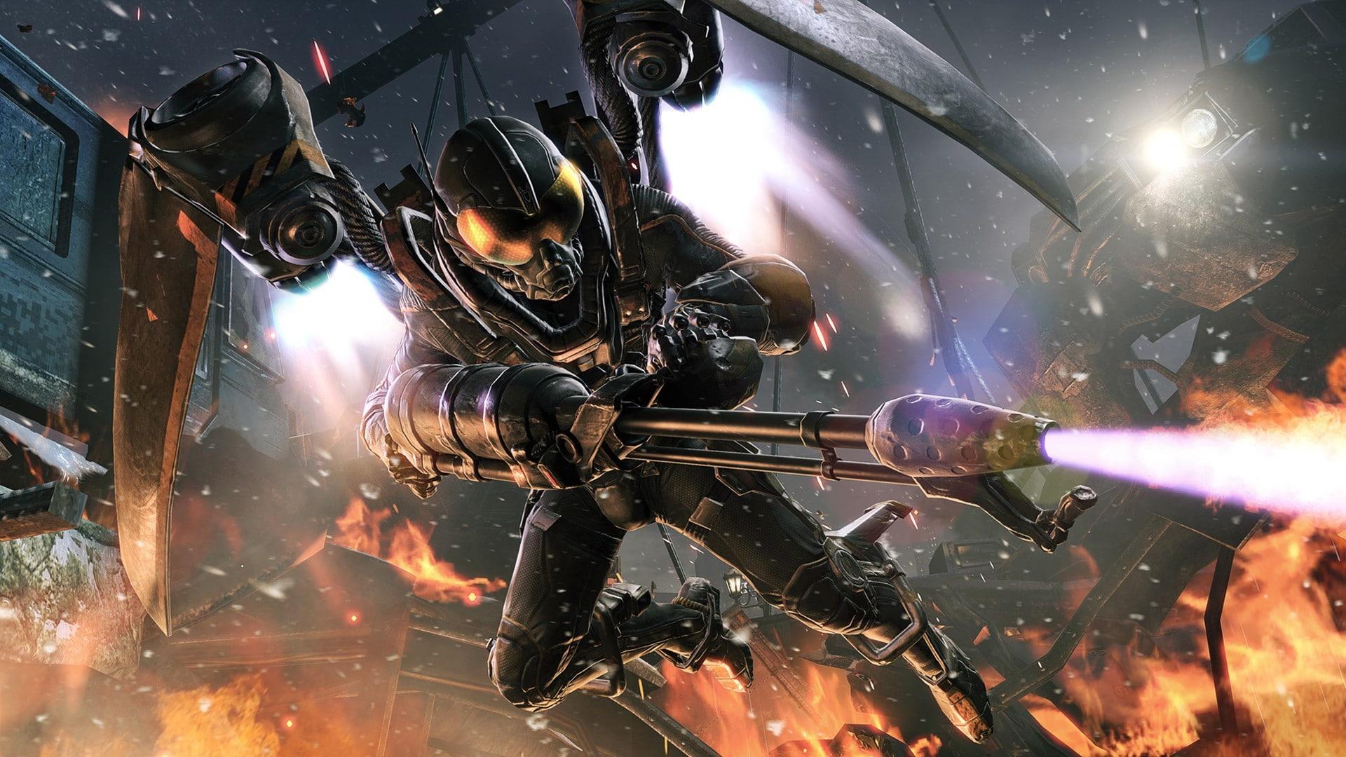 1920x1080 Wallpaper / flamethrower, hd, batman, 1080P, arkham, fire, origins, video games free download